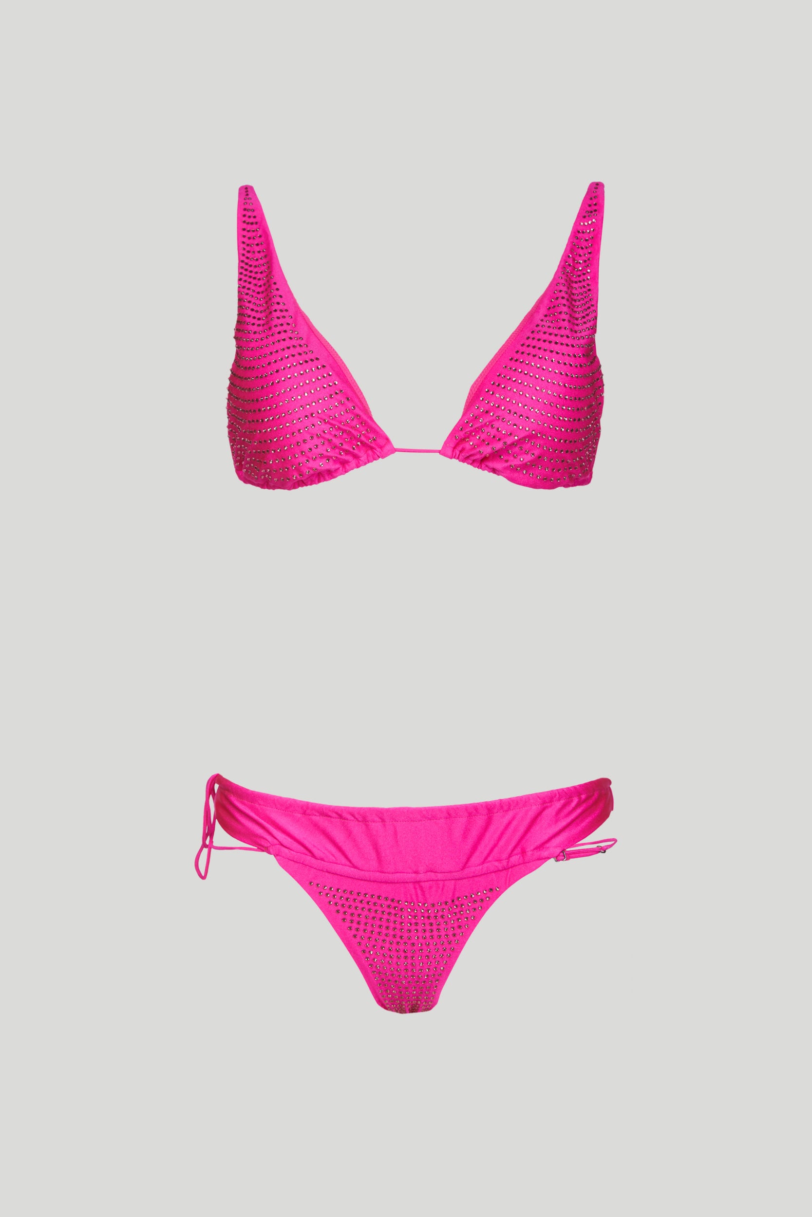 F**K Bikini Fuxia con Top a Triangolo Alto