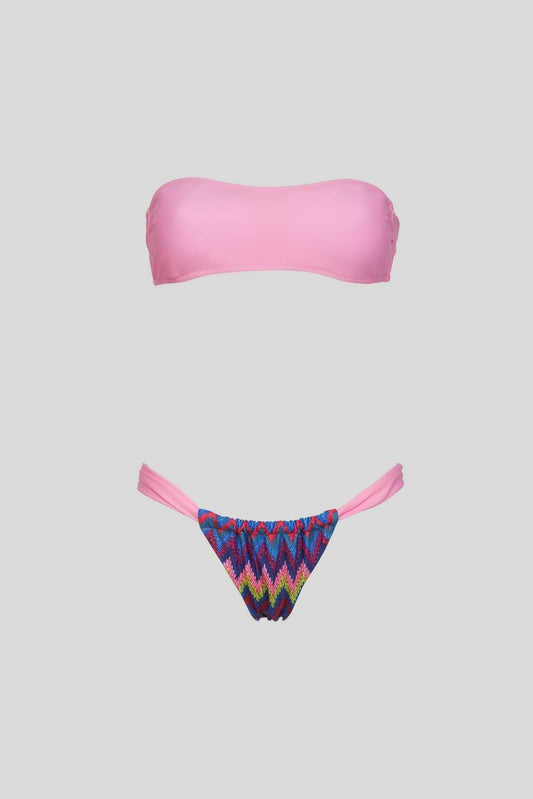 SECRETS LOVE Bikini Positano con Top a Fascia Rosa