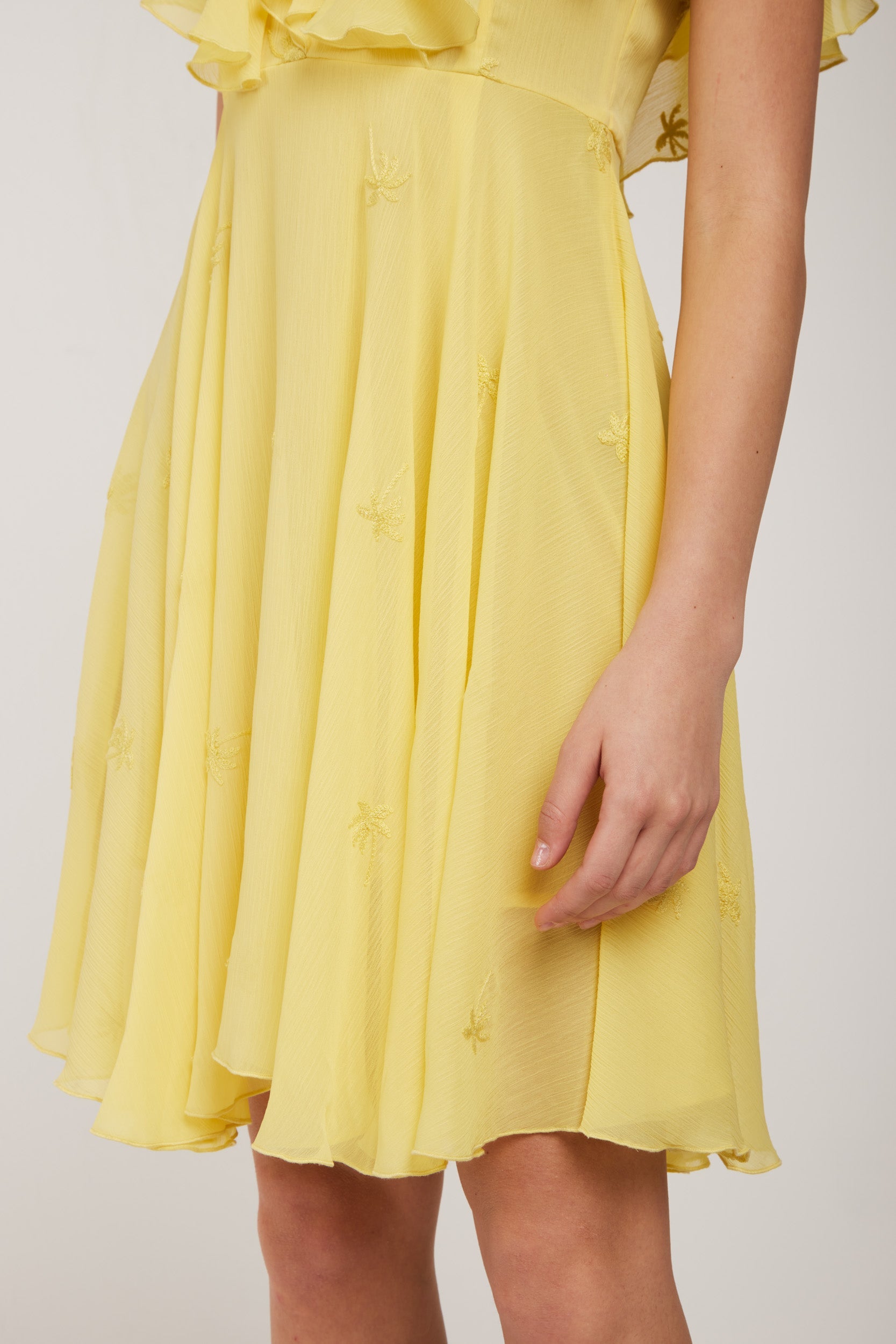 LIU-JO Yellow Chiffon Dress