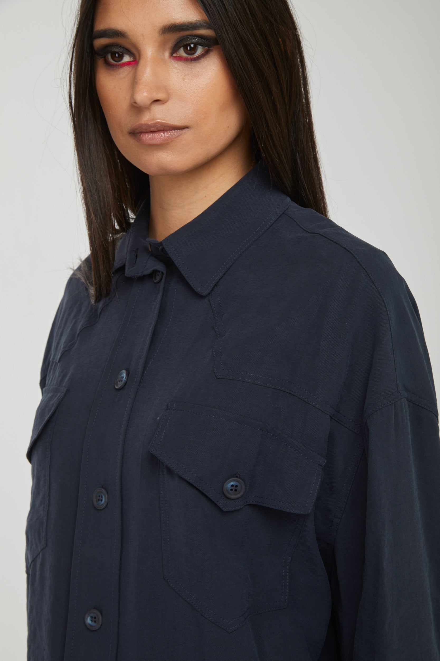 OTTOD'AME Camicia Blu Notte
