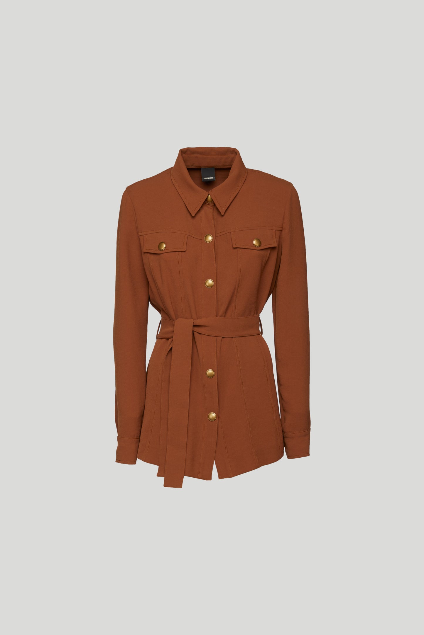 PINKO Camicia Morbida Mogano
