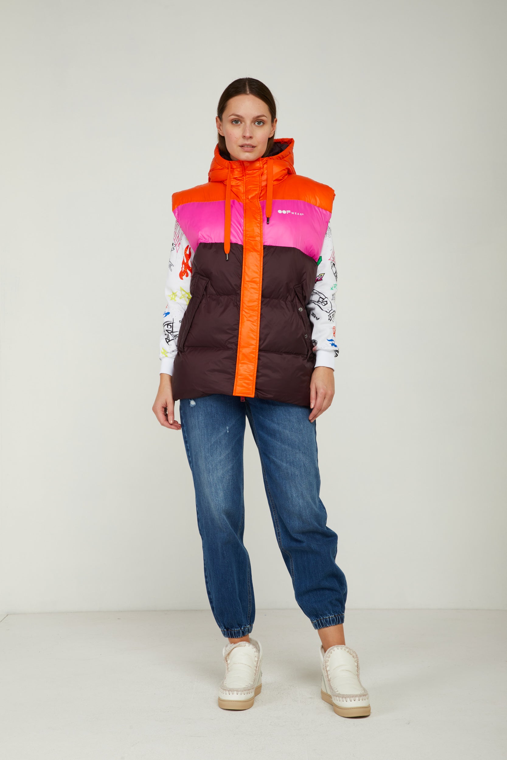 OOF WEAR Gilet in Nylon Multicolor