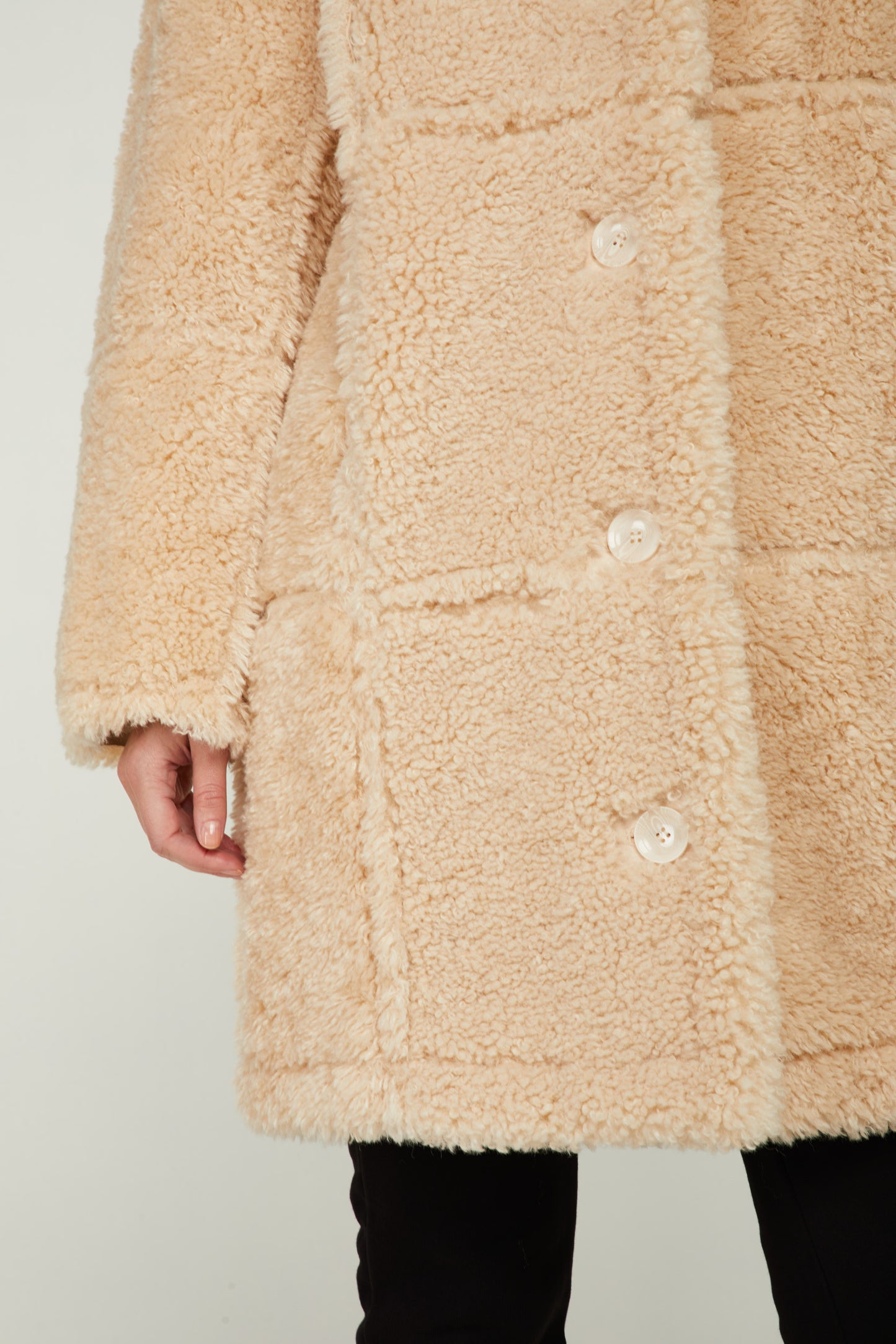 STAND STUDIO Cappotto Samira Sabbia