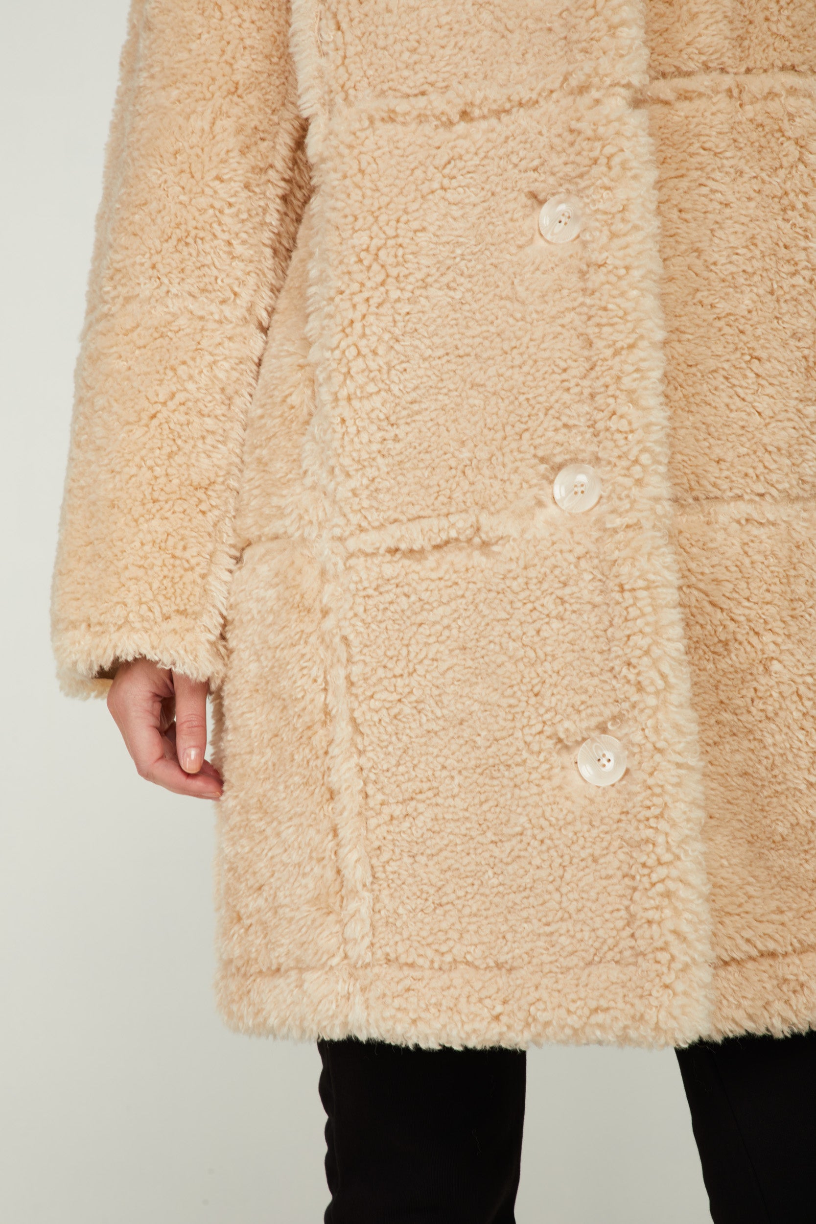 STAND STUDIO Cappotto Samira Sabbia