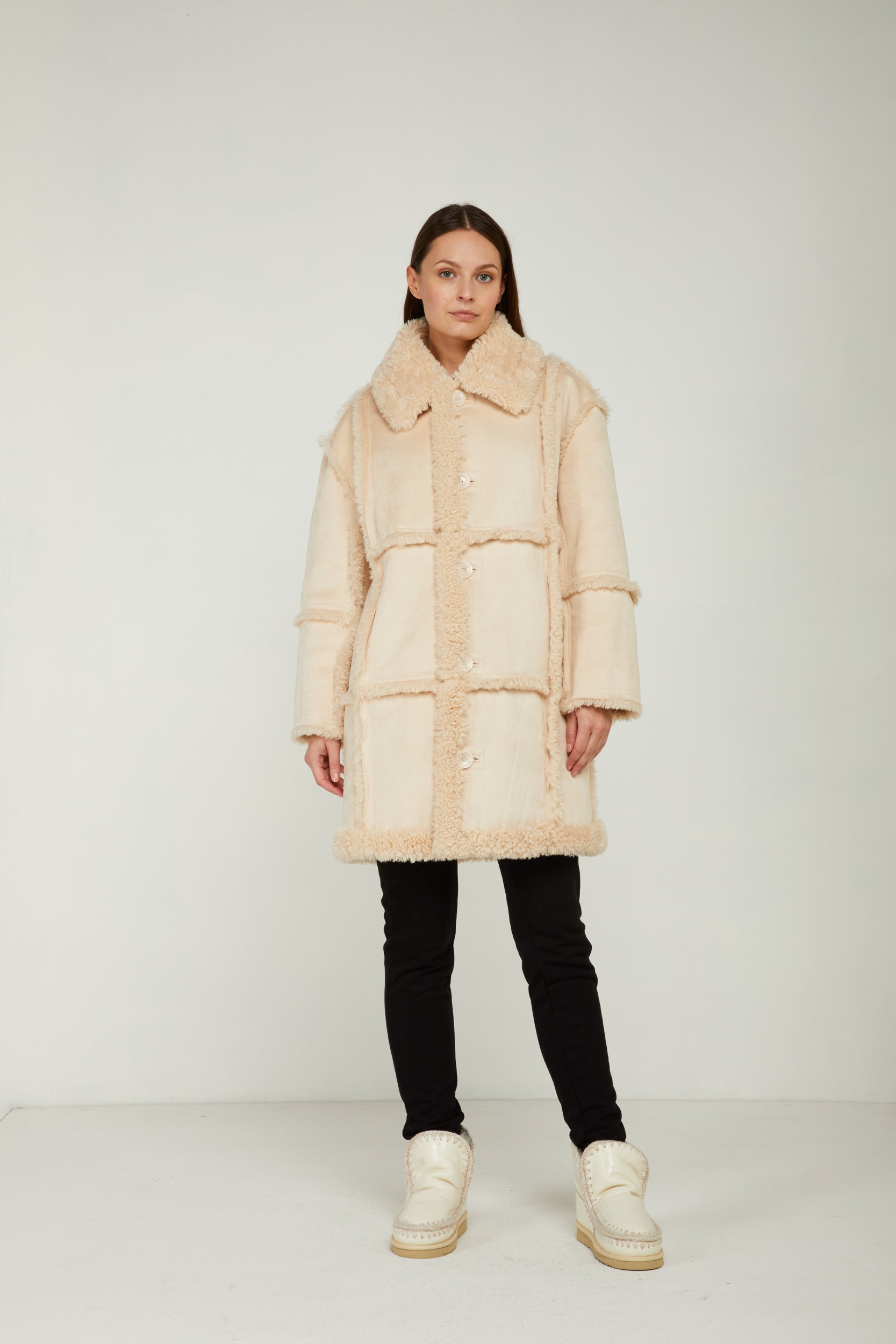 STAND STUDIO Cappotto Samira Sabbia