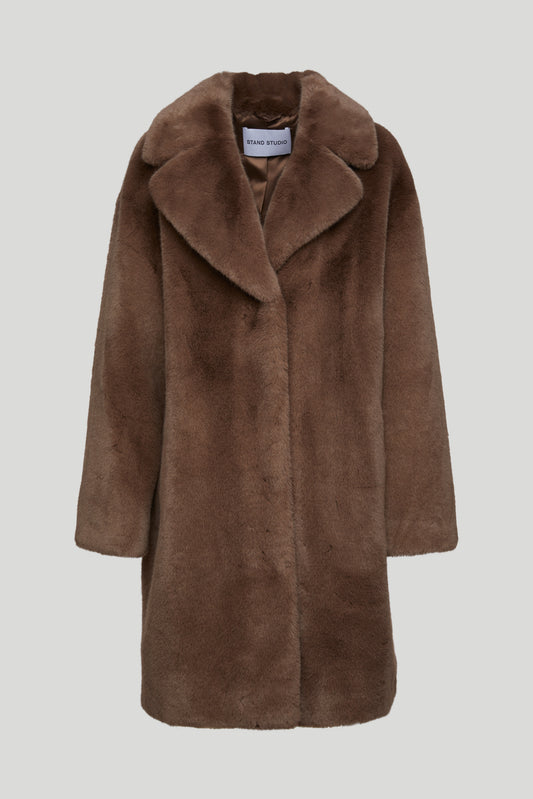 STAND STUDIO Brown "Camille Cocoon" coat