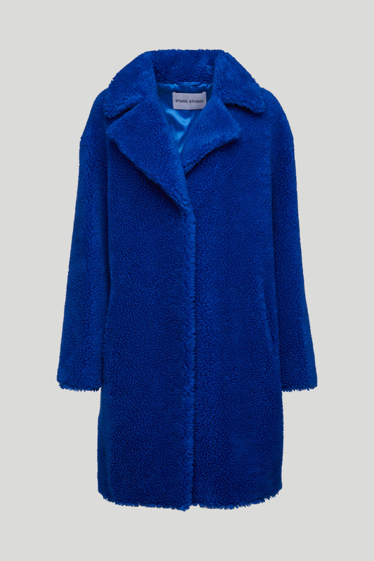 STAND STUDIO Cappotto Camille Cocoon Blu Elettrico