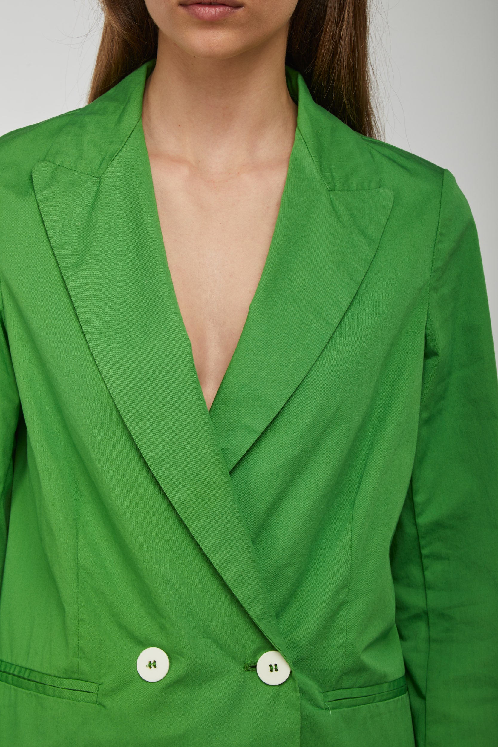 OTTOD'AME Green Double-Breasted Blazer