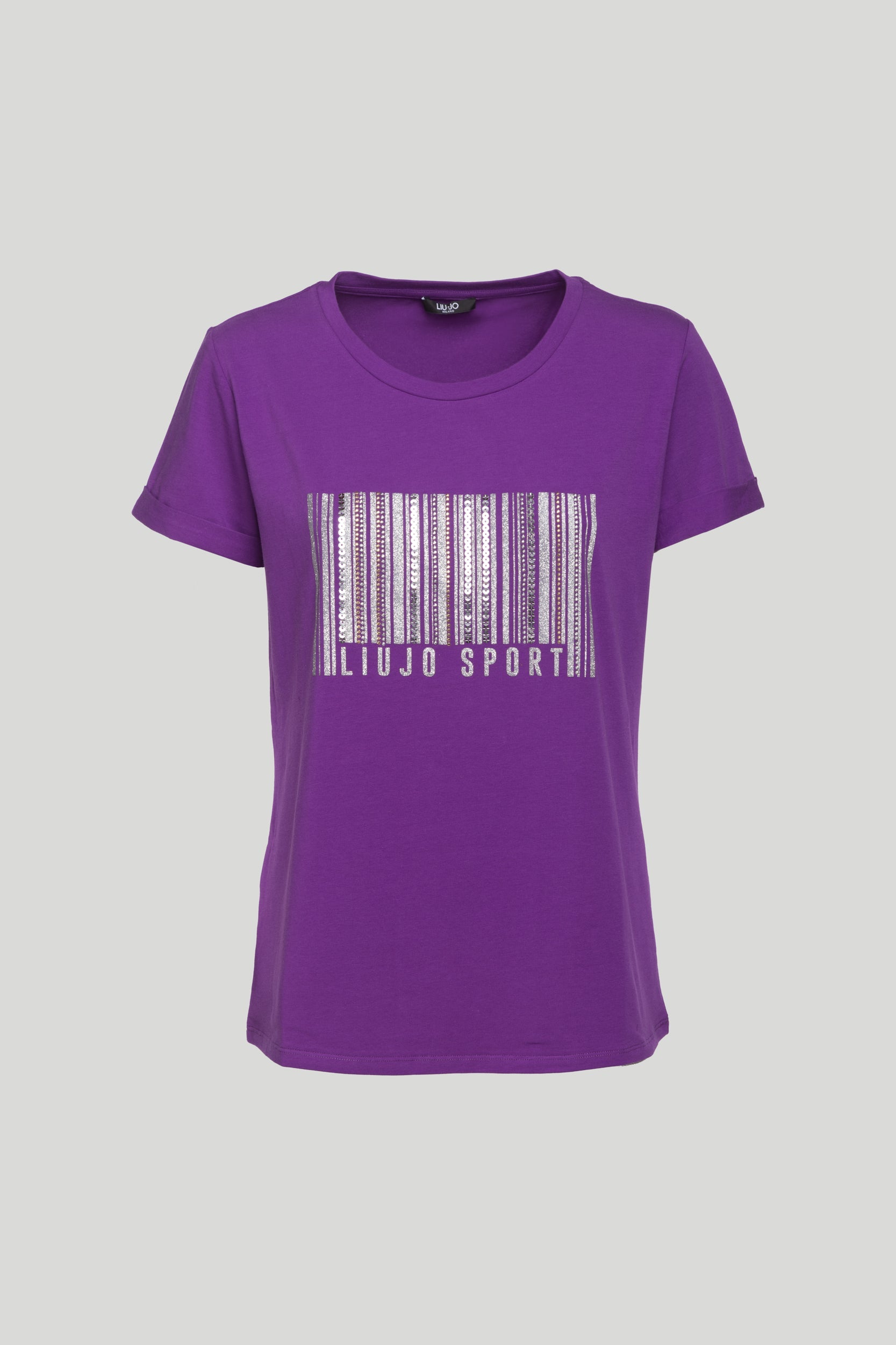 LIU-JO T-Shirt Viola Barcode