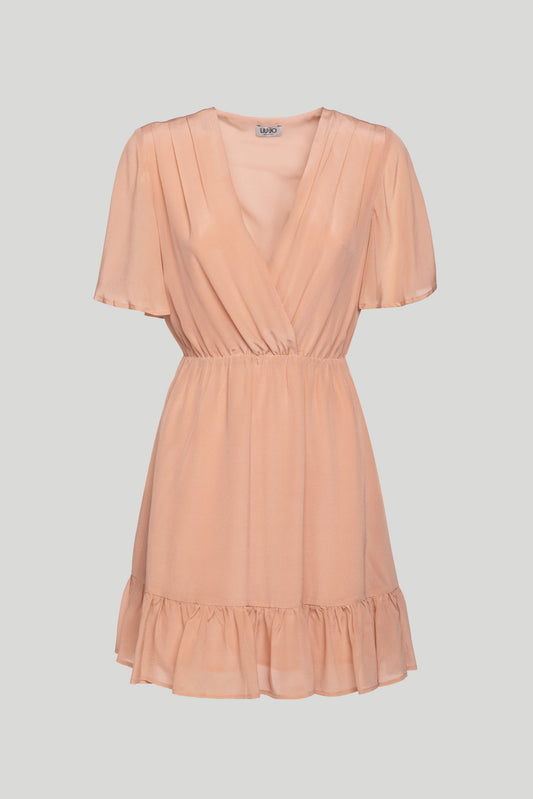 LIU-JO Antique Pink Chiffon Dress