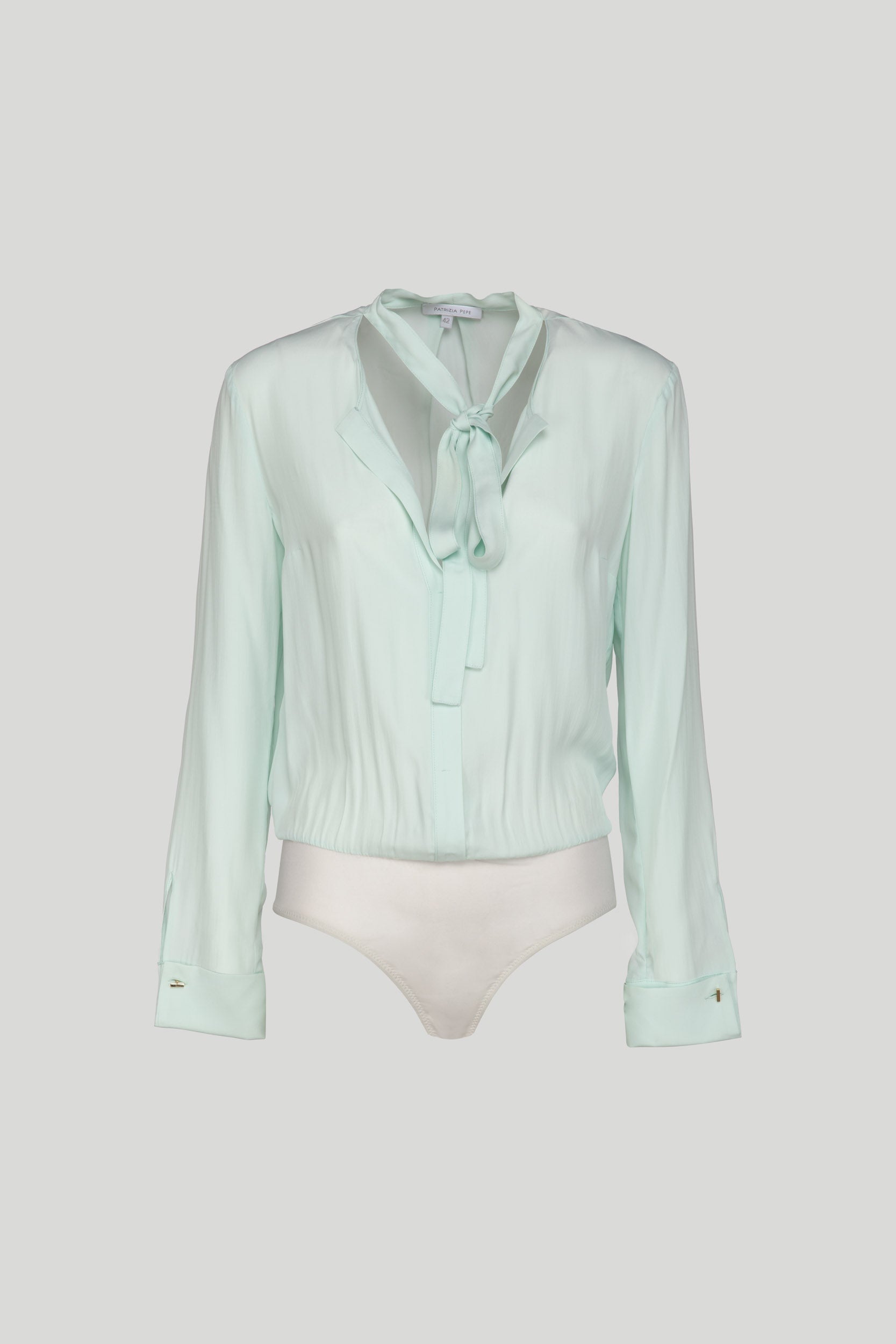 PATRIZIA PEPE Camicia a Body Verde Acqua