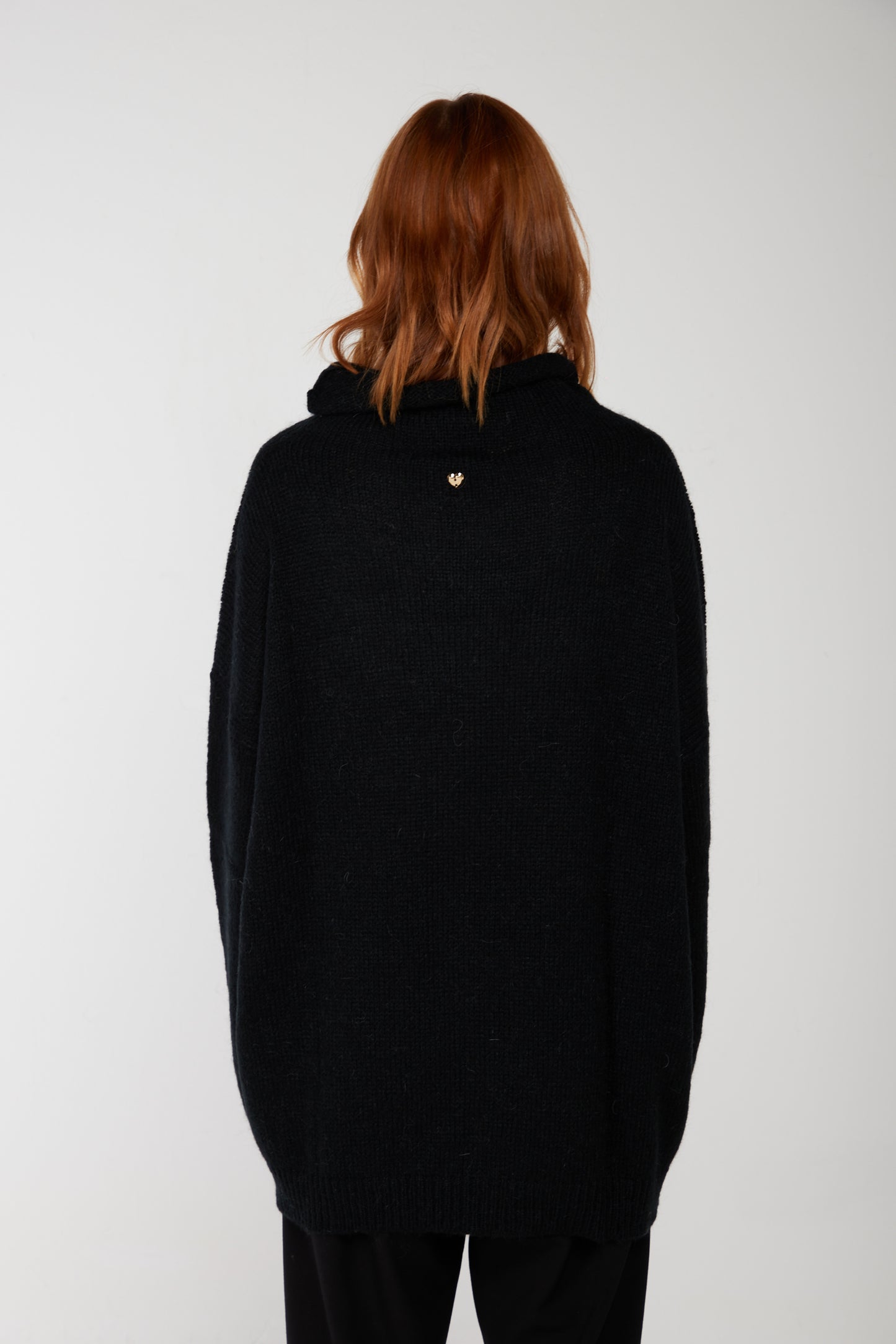 TWINSET Maxi Maglia in Misto Mohair Bicolore