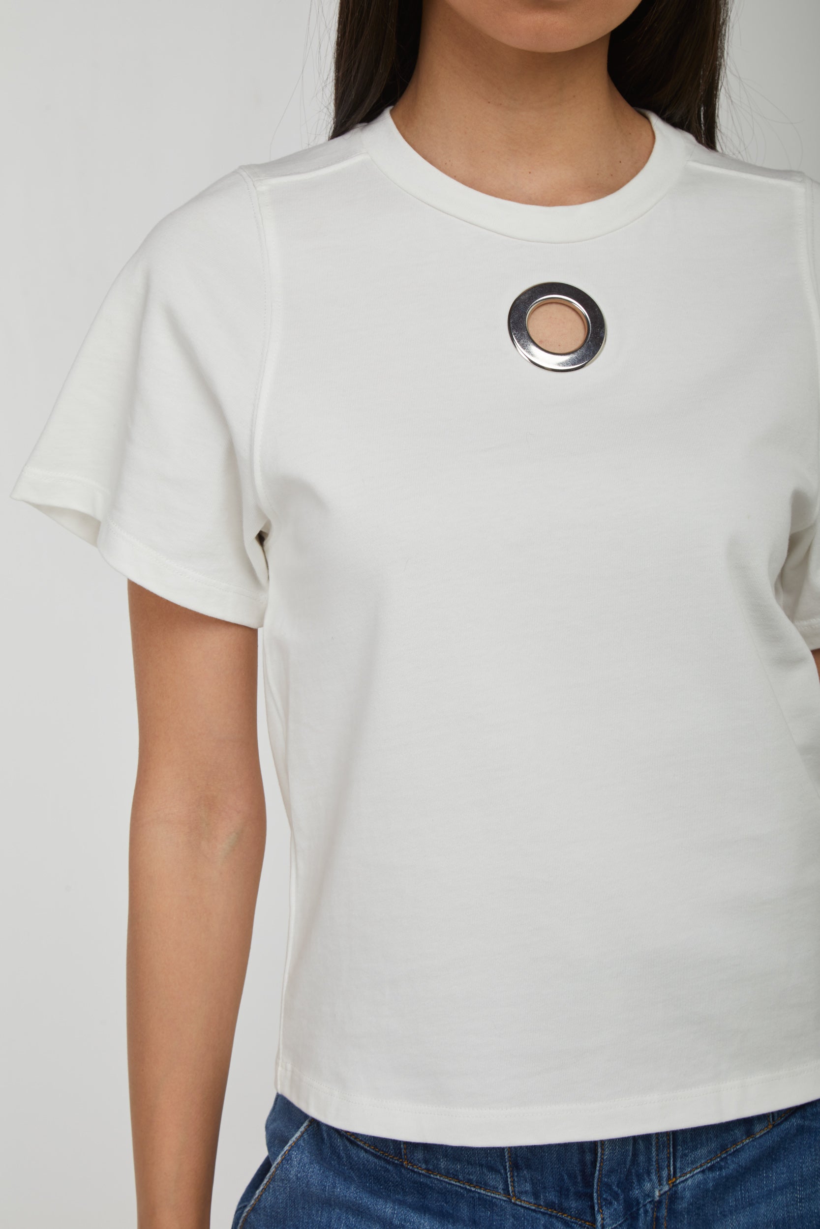 PINKO T-Shirt Bianca Anello