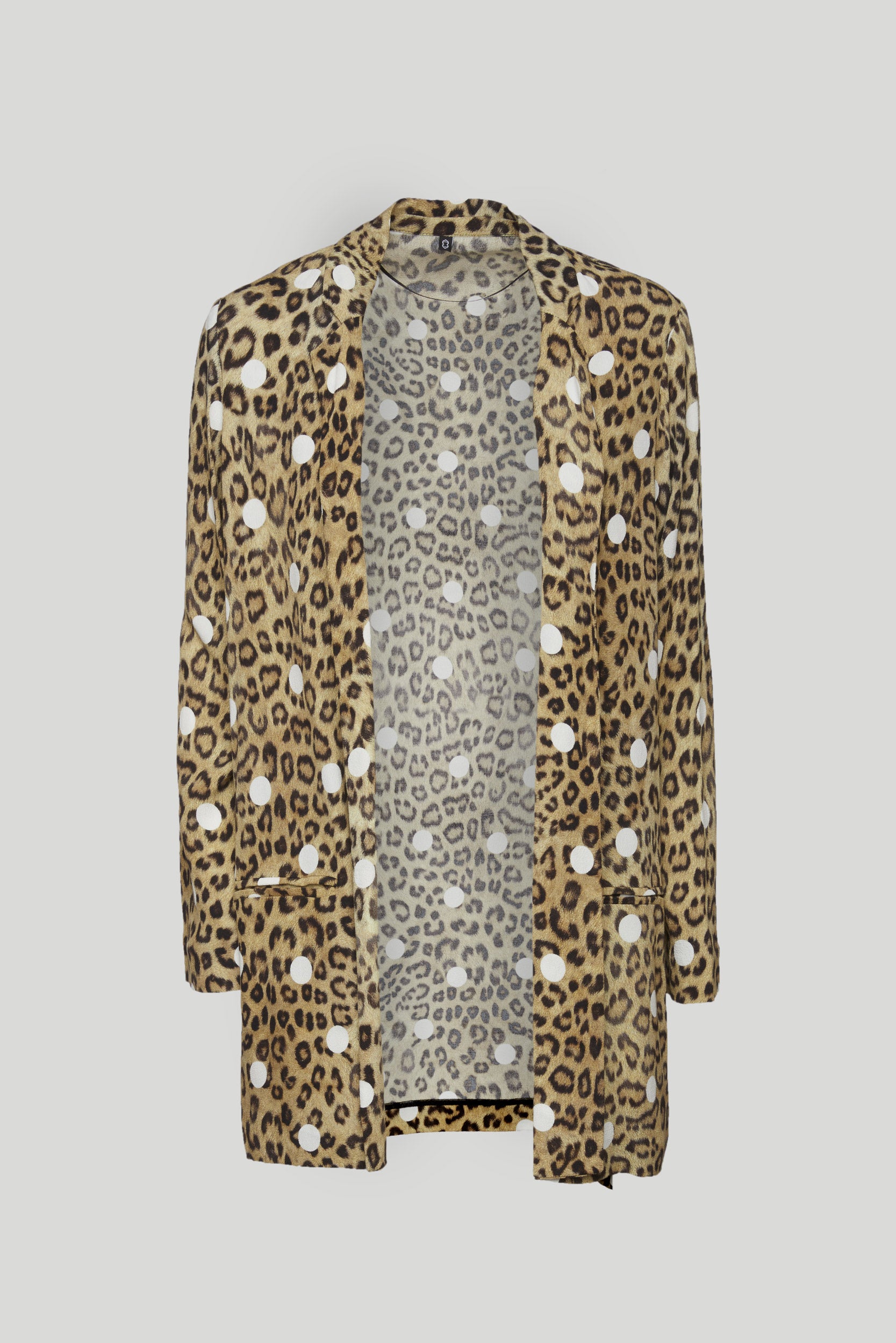 OTTOD'AME Leopard Open Jacket