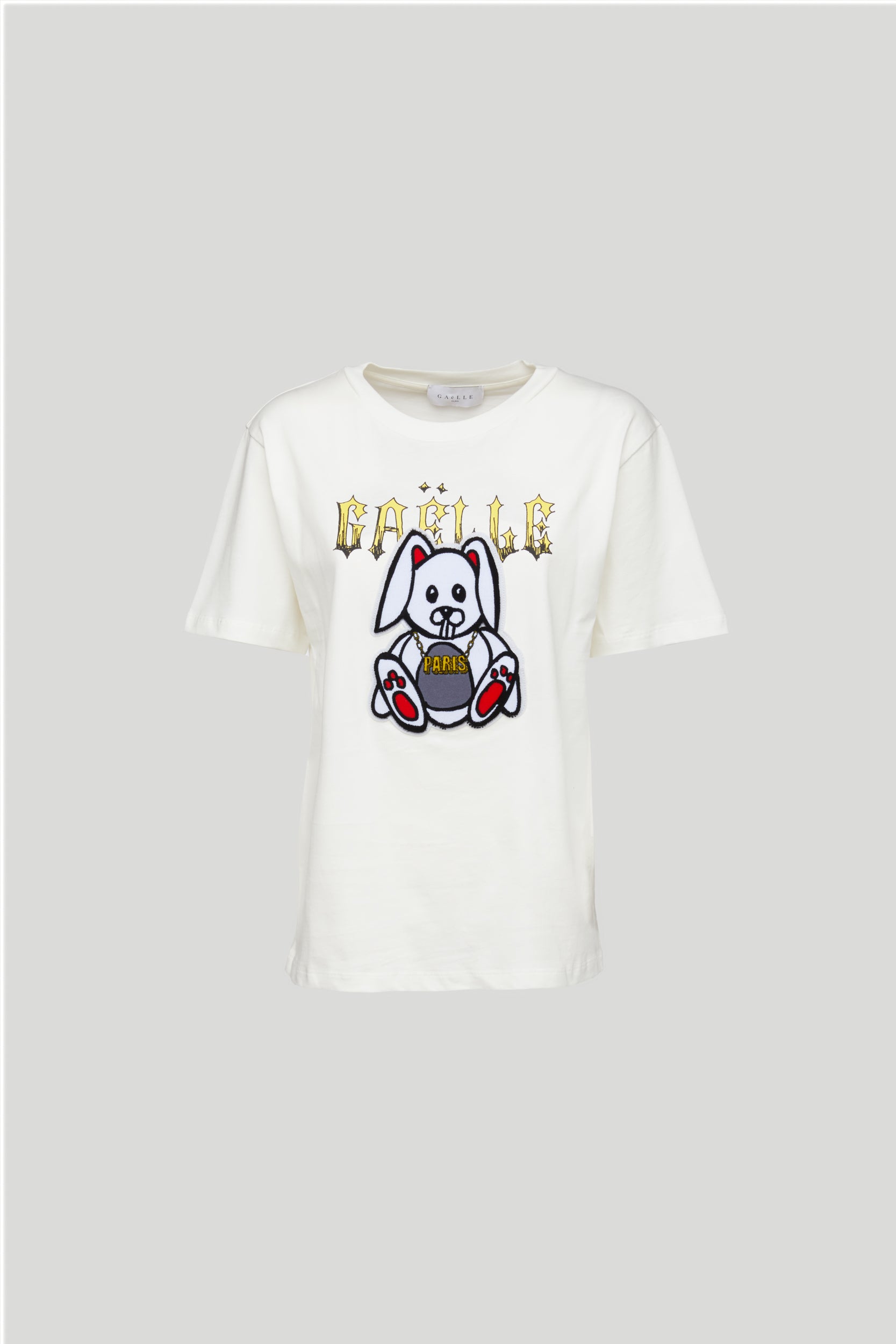 GAELLE White T-shirt with Logo