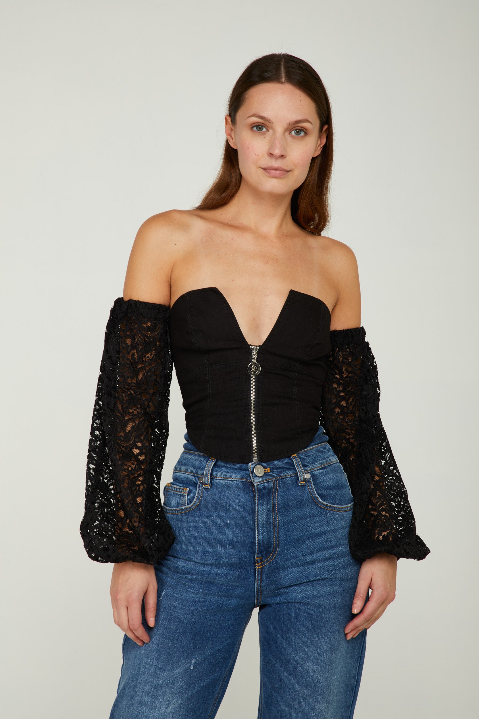 GAELLE Black bodice