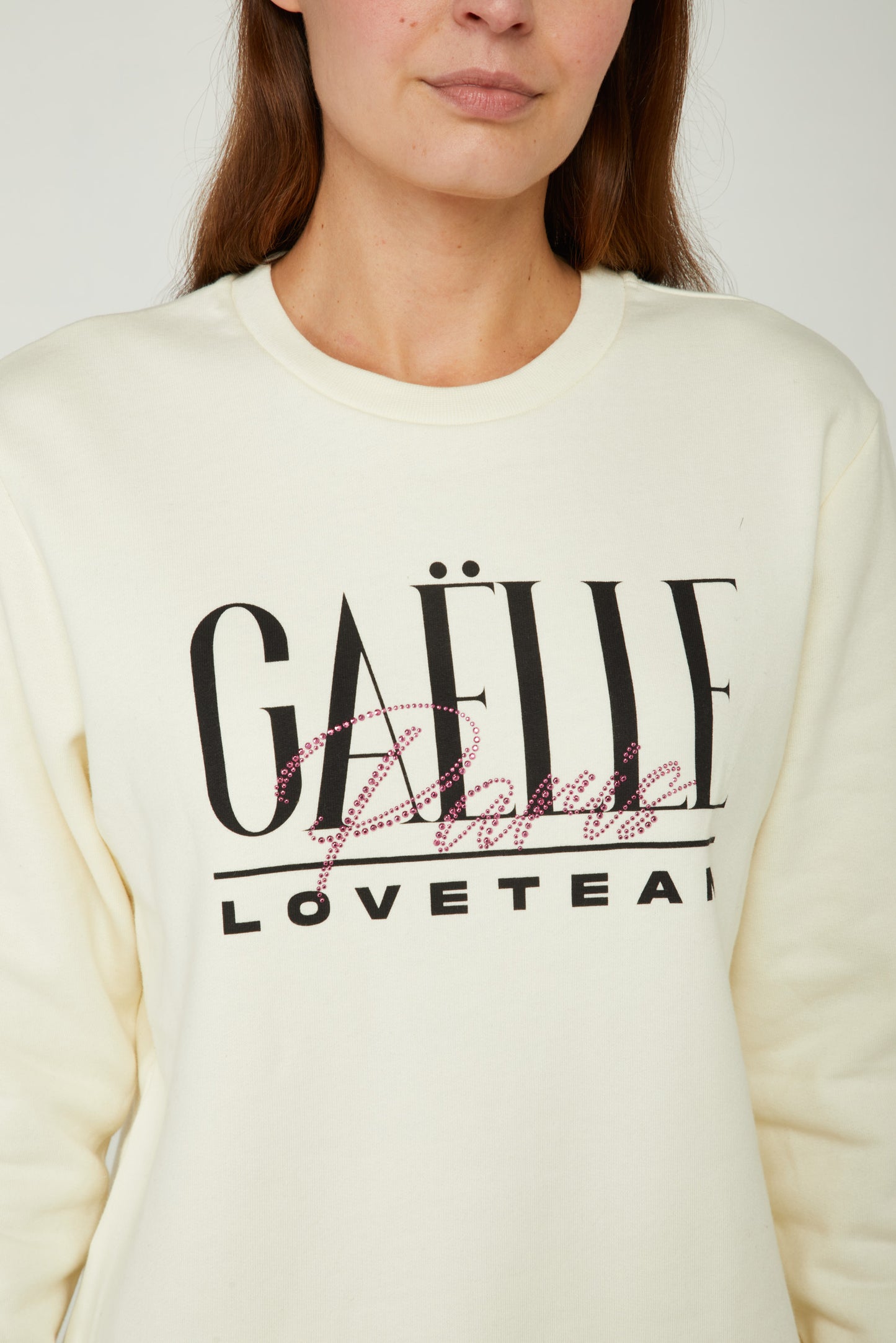 GAELLE Felpa Bianca con Logo