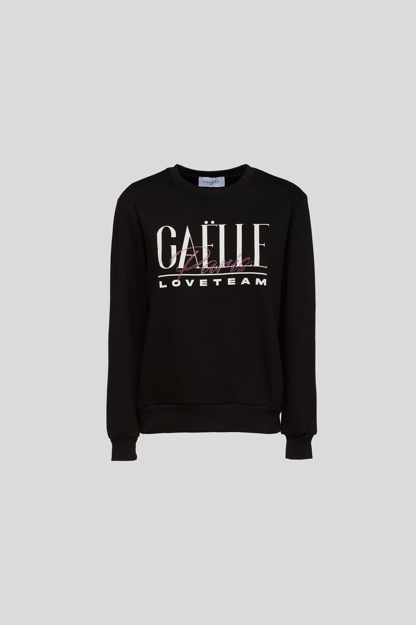 GAELLE Felpa Nera con Maxi Logo