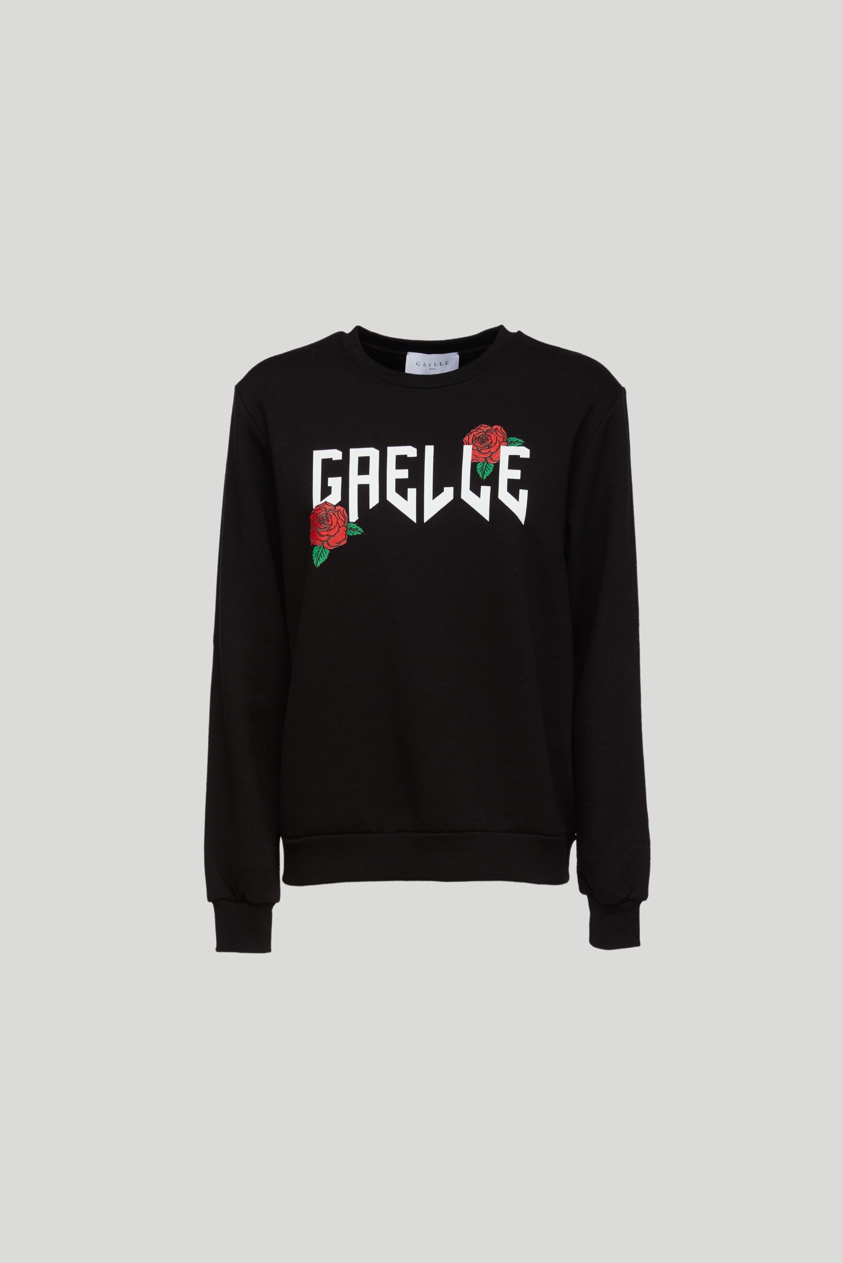 GAELLE Black Sweatshirt with Logo