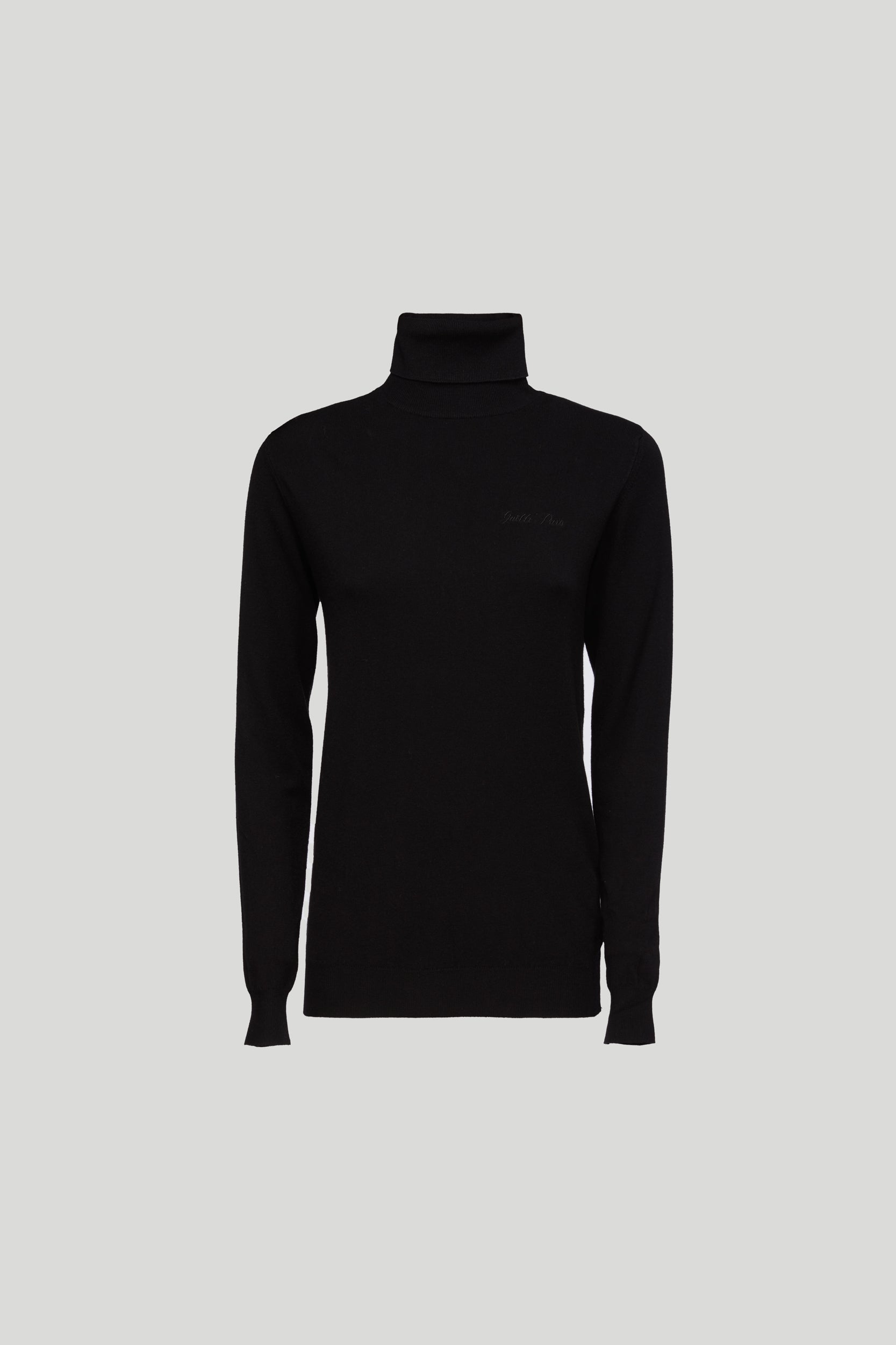 GAELLE Pullover con Collo Alto Nero