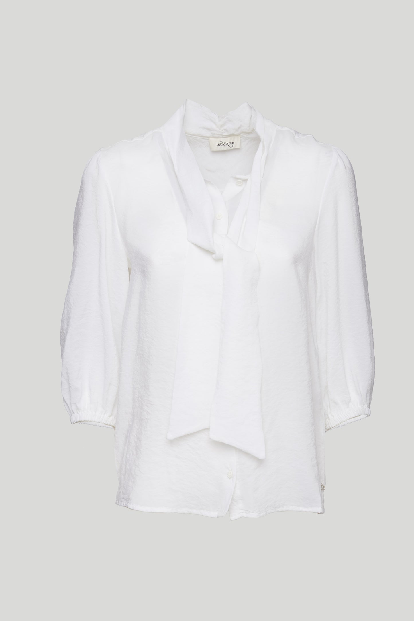 OTTOD'AME White Shirt with Bow