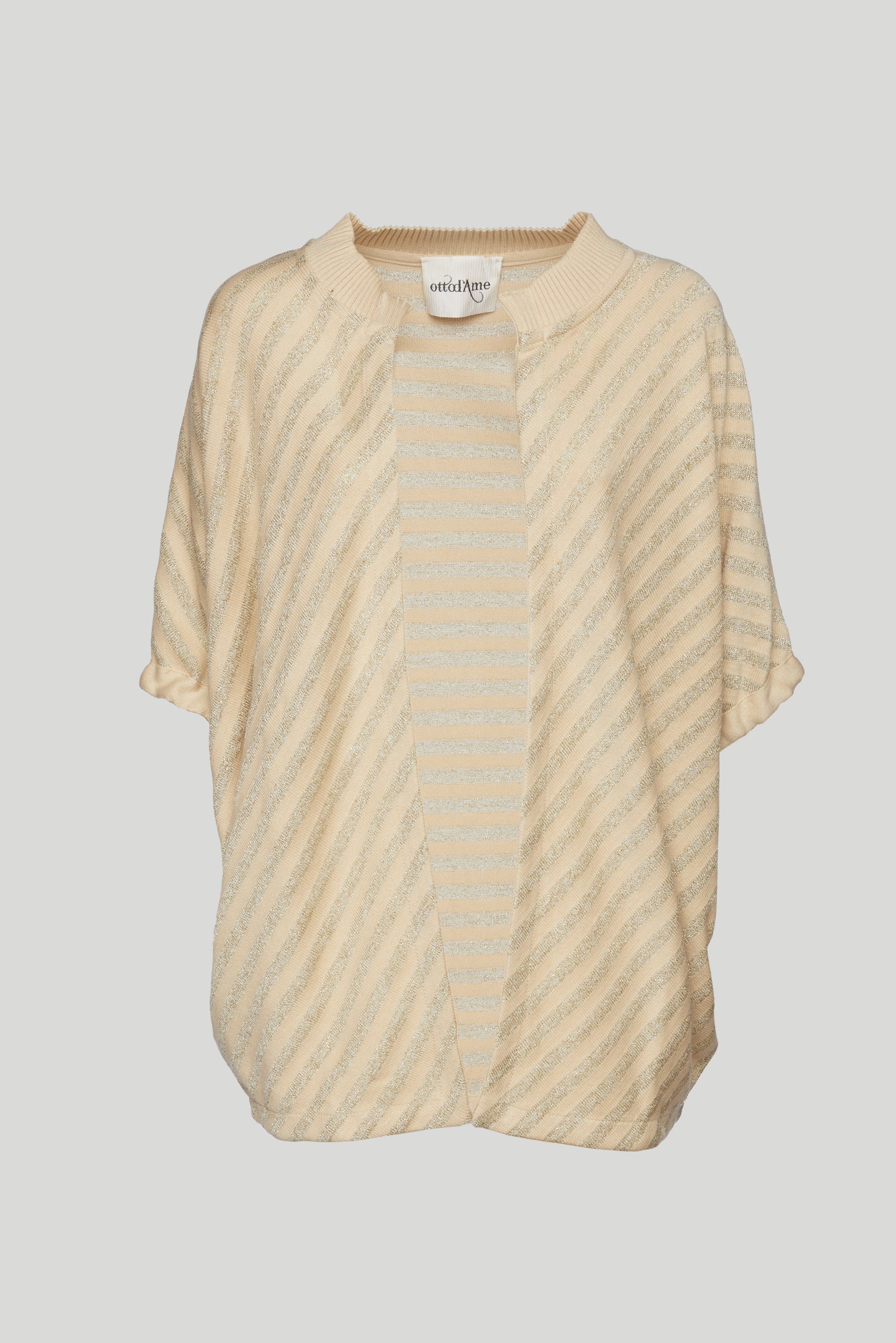 OTTOD'AME Striped Lurex Cardigan