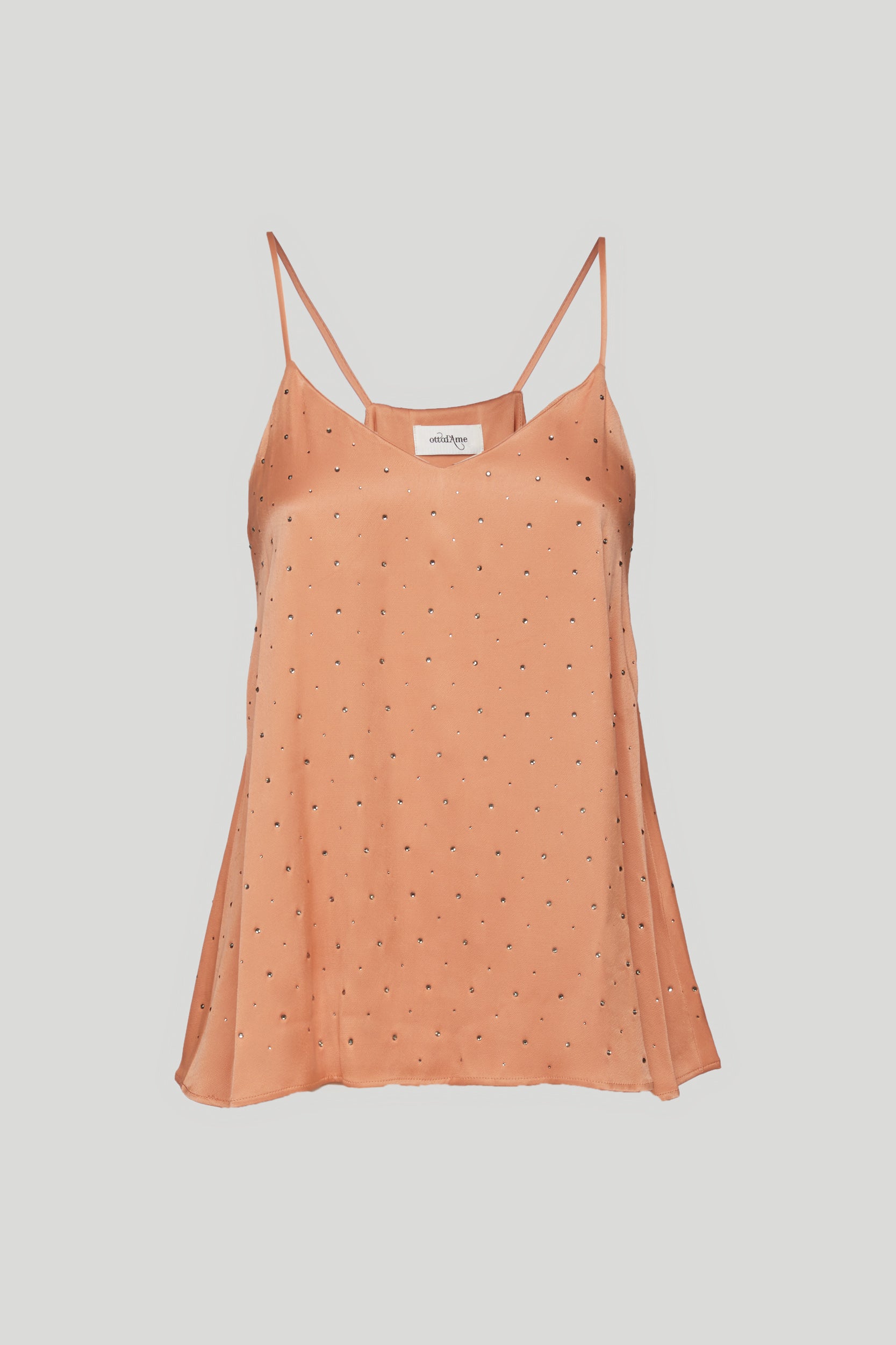 OTTOD'AME Top Peach Sequins