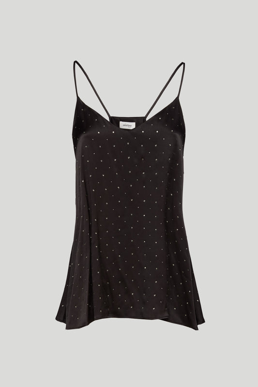 OTTOD'AME Top Black Sequined