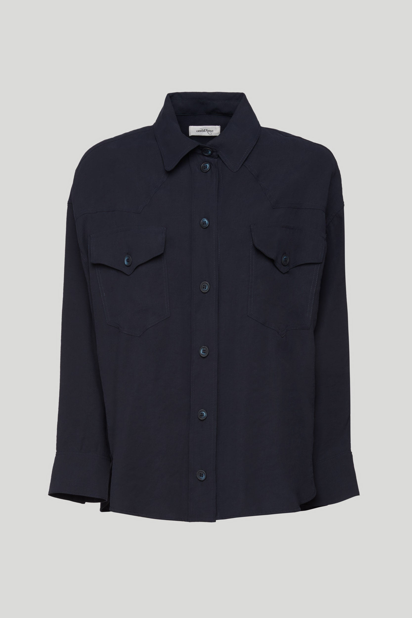 OTTOD'AME Camicia Blu Notte