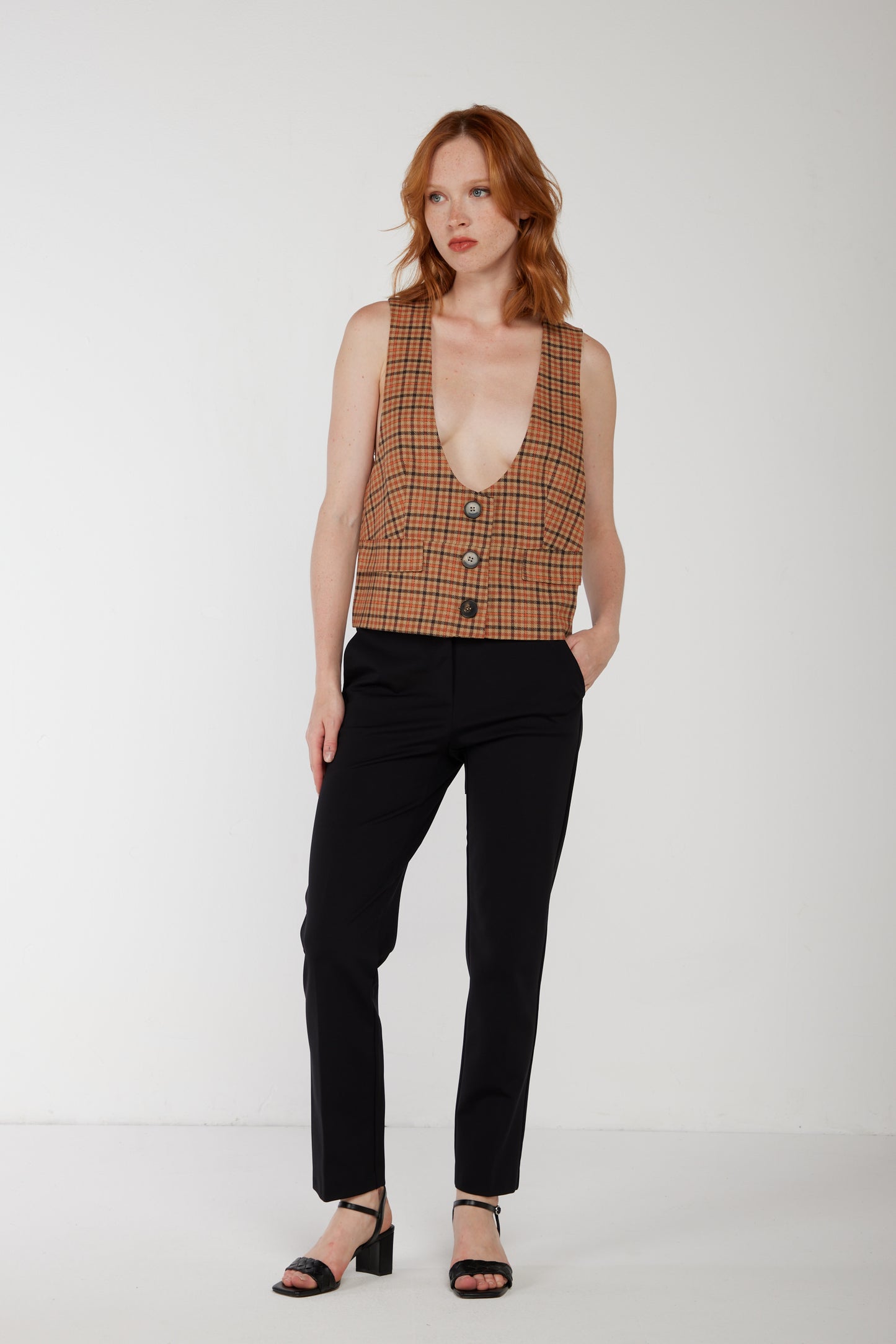TWINSET Gilet con Pizzo Macram?