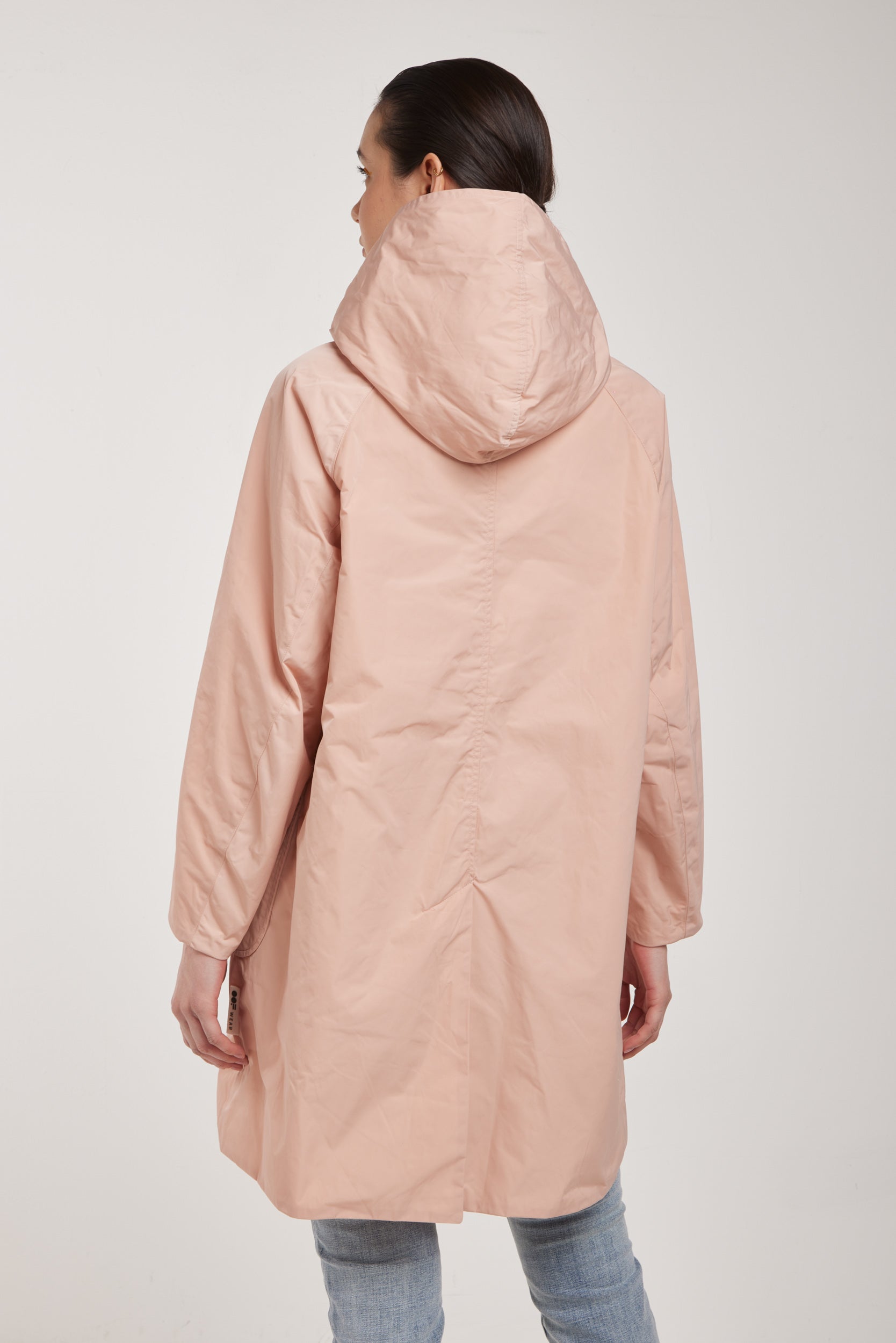 OOF WEAR Giacca a Vento Lunga Rosa Cipria