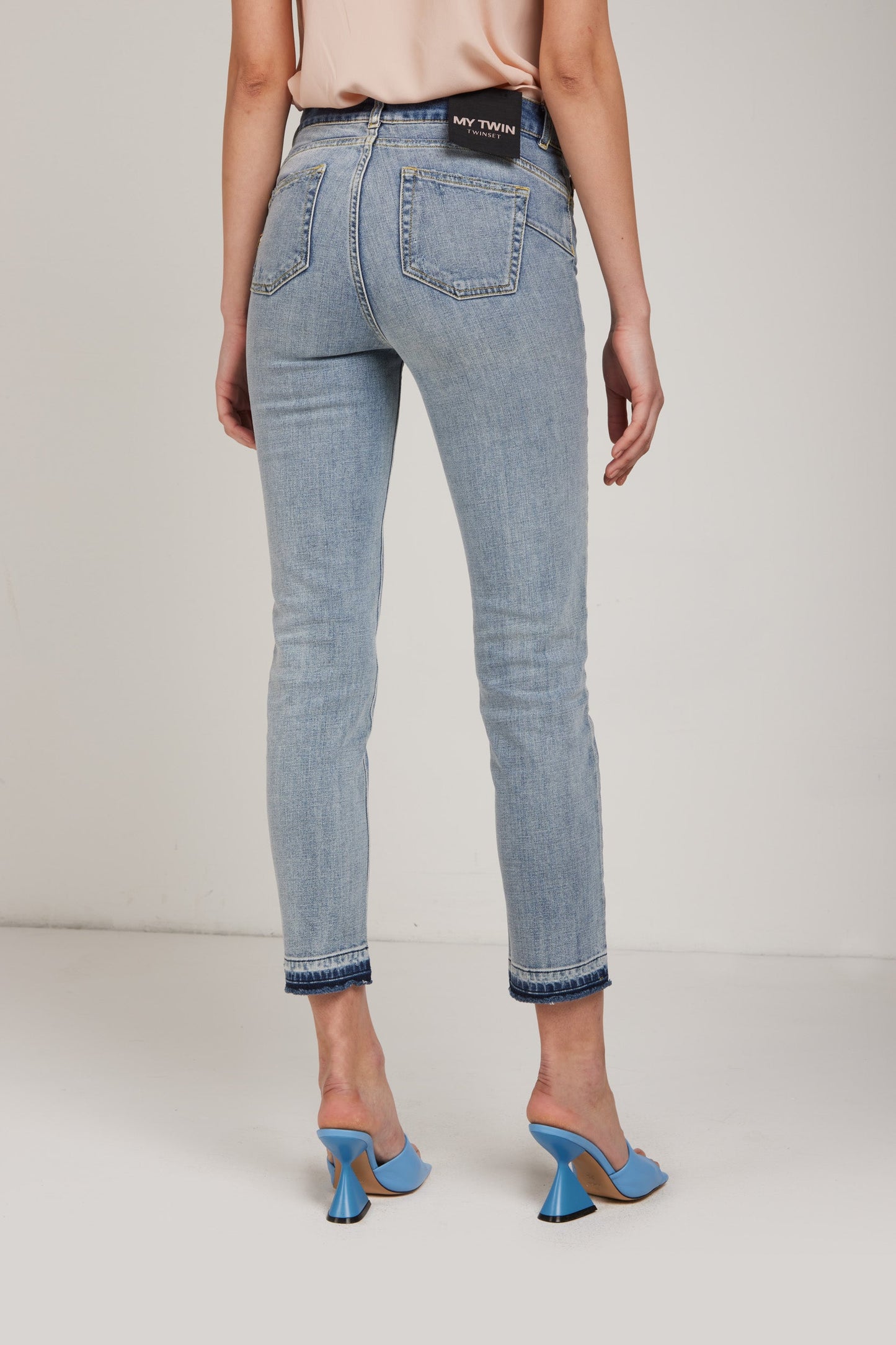 TWINSET Double Wash Skinny Jeans