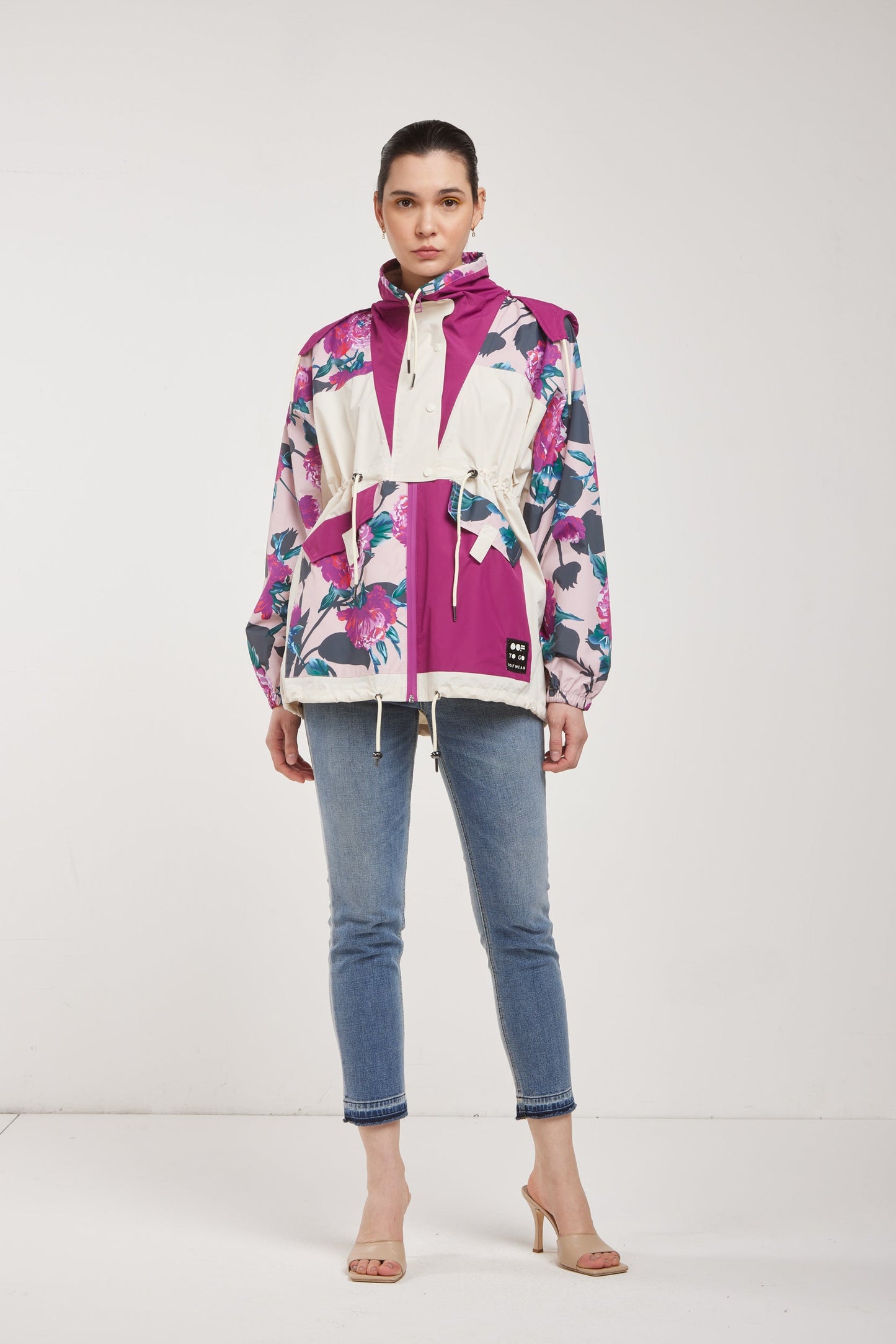 OOF WEAR Giacca a Vento Fantasia Floreale