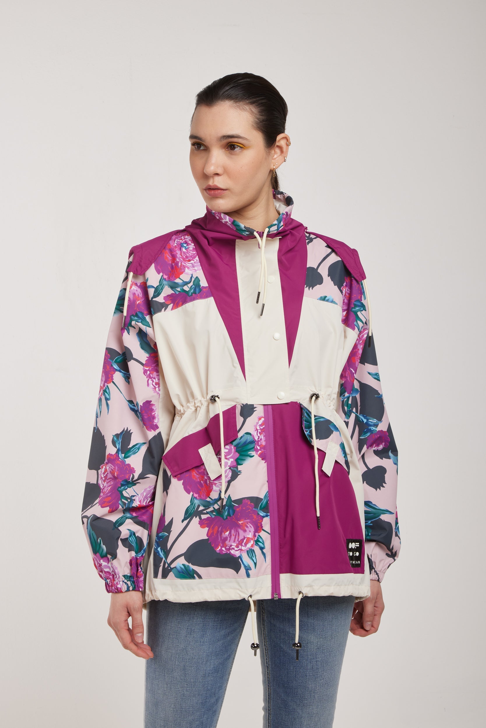 OOF WEAR Giacca a Vento Fantasia Floreale