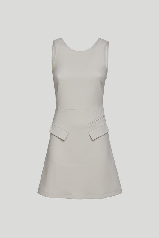 PATRIZIA PEPE Short Ivory Dress