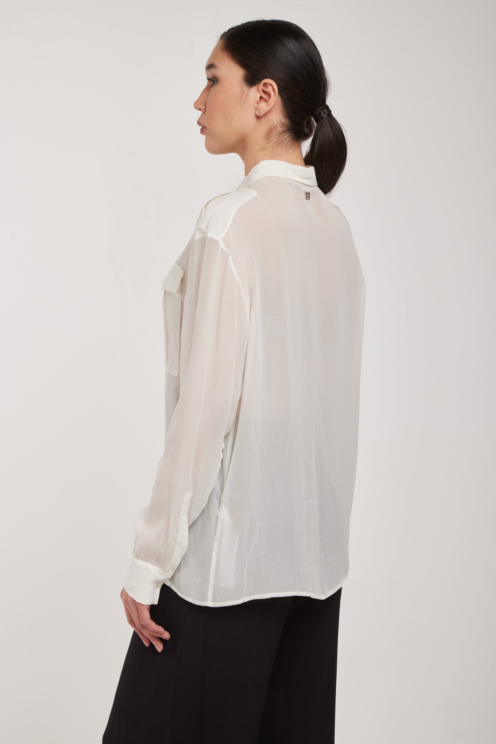 TWINSET Camicia Bianca Cargo