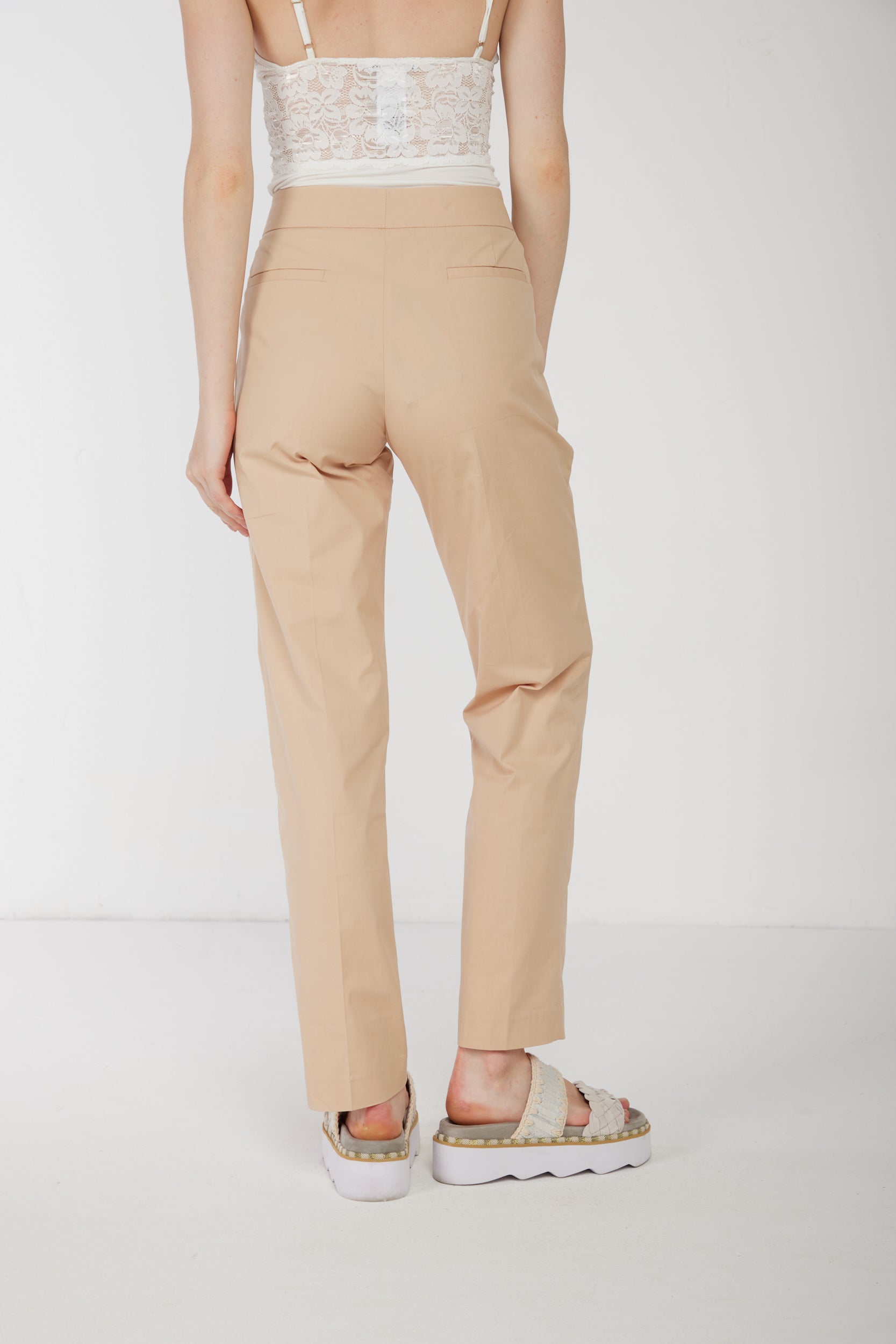 TWINSET Military Green Chino Trousers