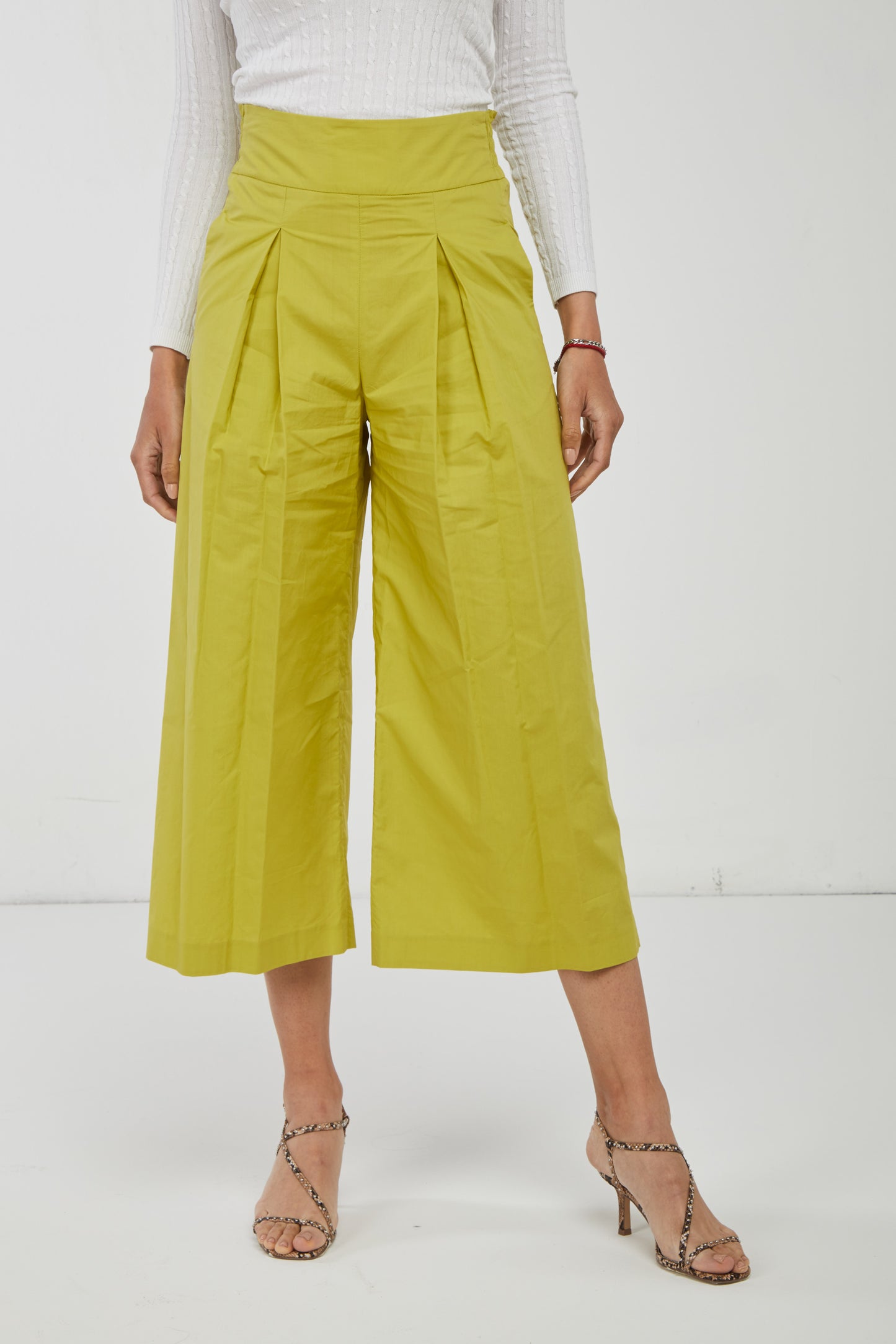 PINKO Pantalone al Polpaccio Senape