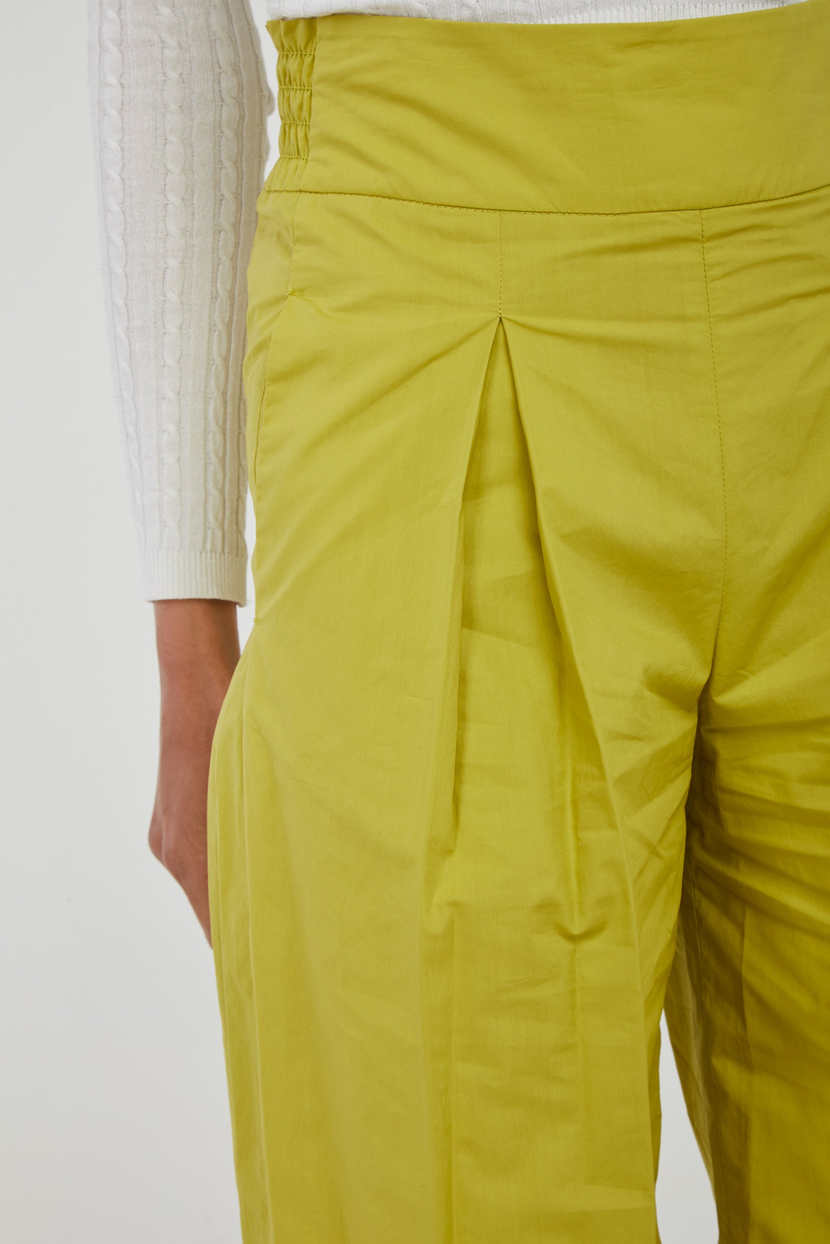 PINKO Pantalone al Polpaccio Senape