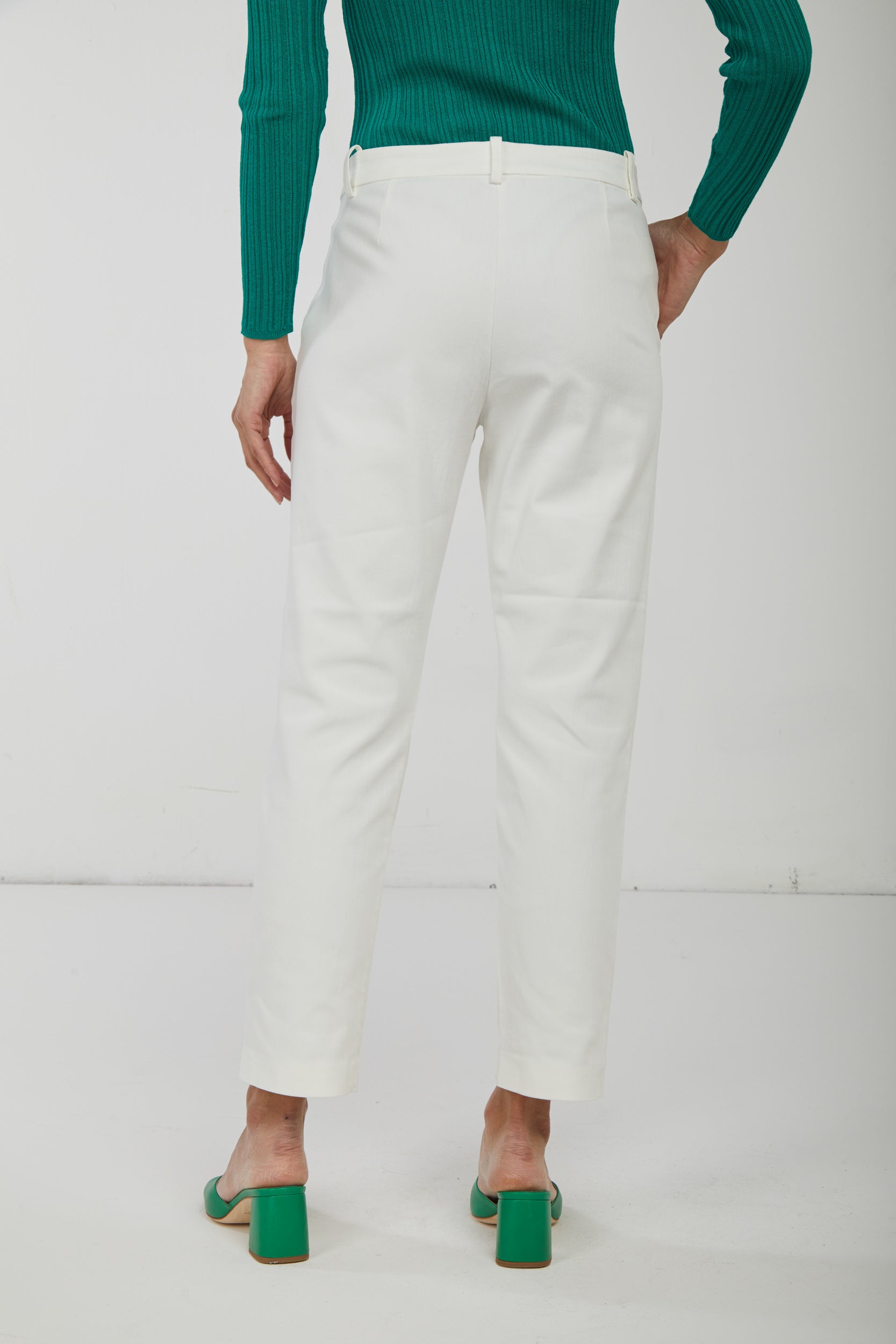 PINKO White Trousers