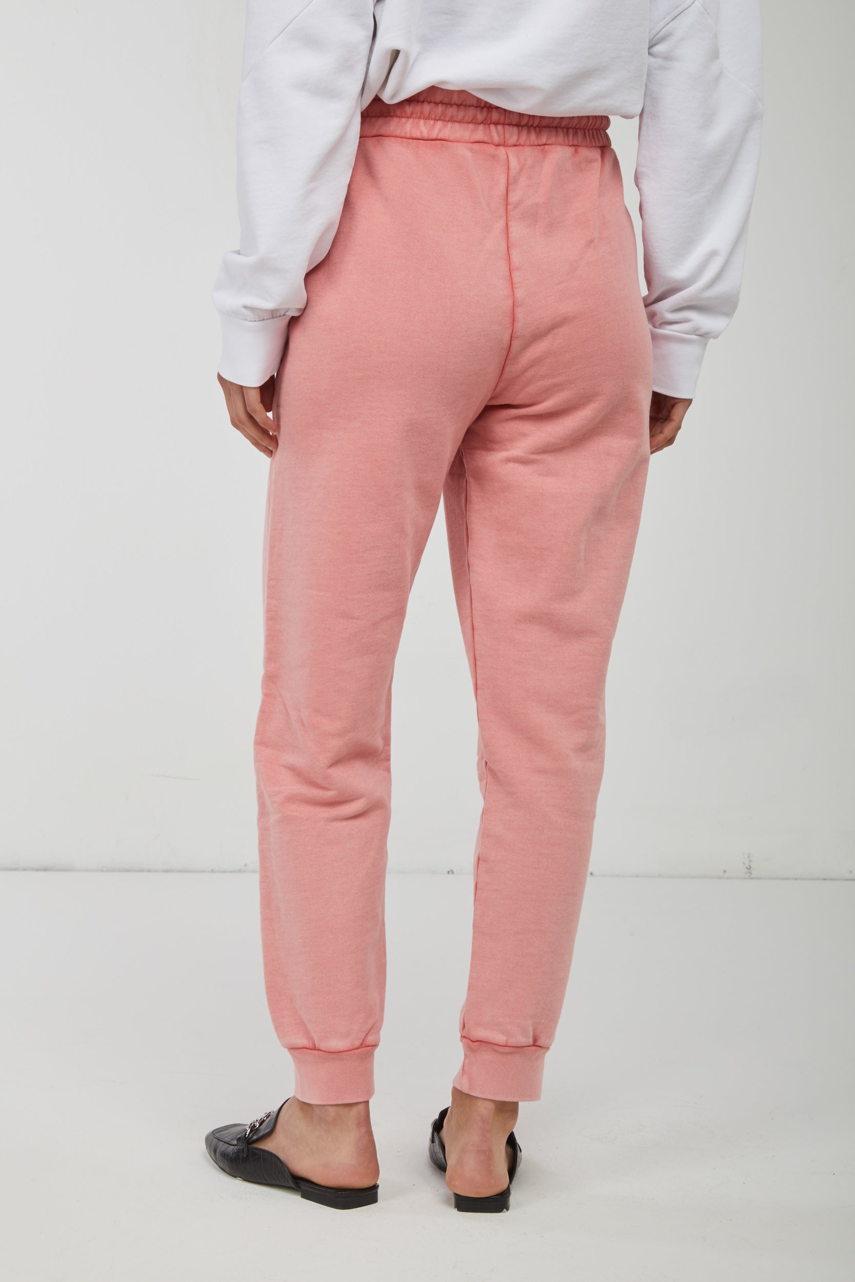 PINKO Joggers Salmone Logo Ricamato