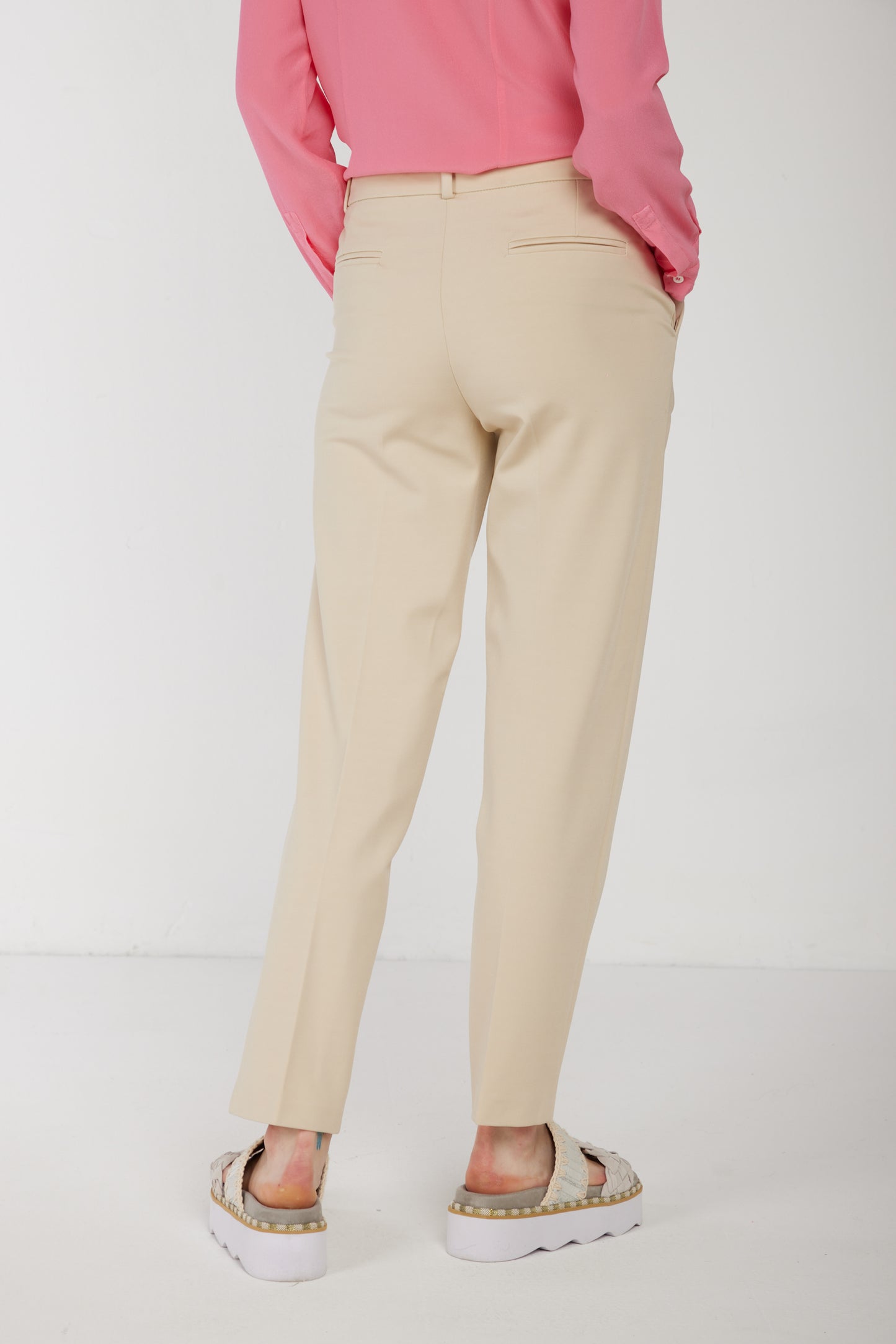 PINKO Pantalone a Sigaretta Beige