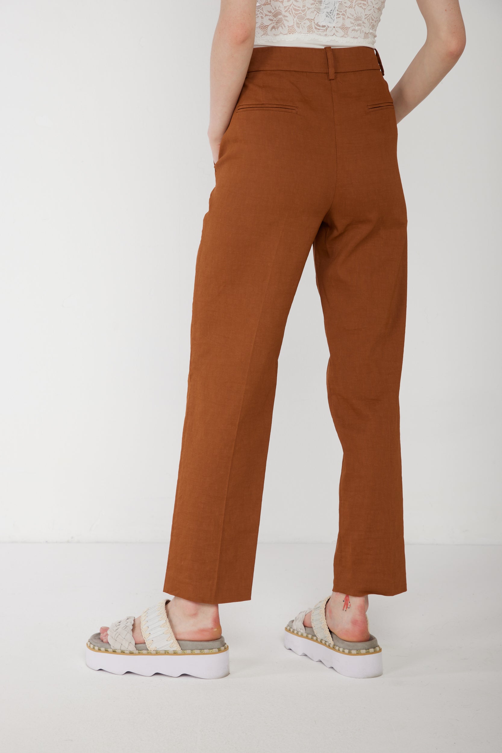 PINKO Pantalone Marrone Noce