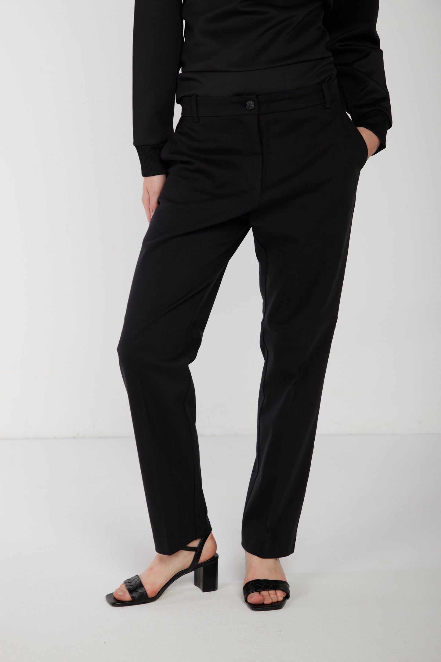 PINKO Pantalone a Sigaretta Nero