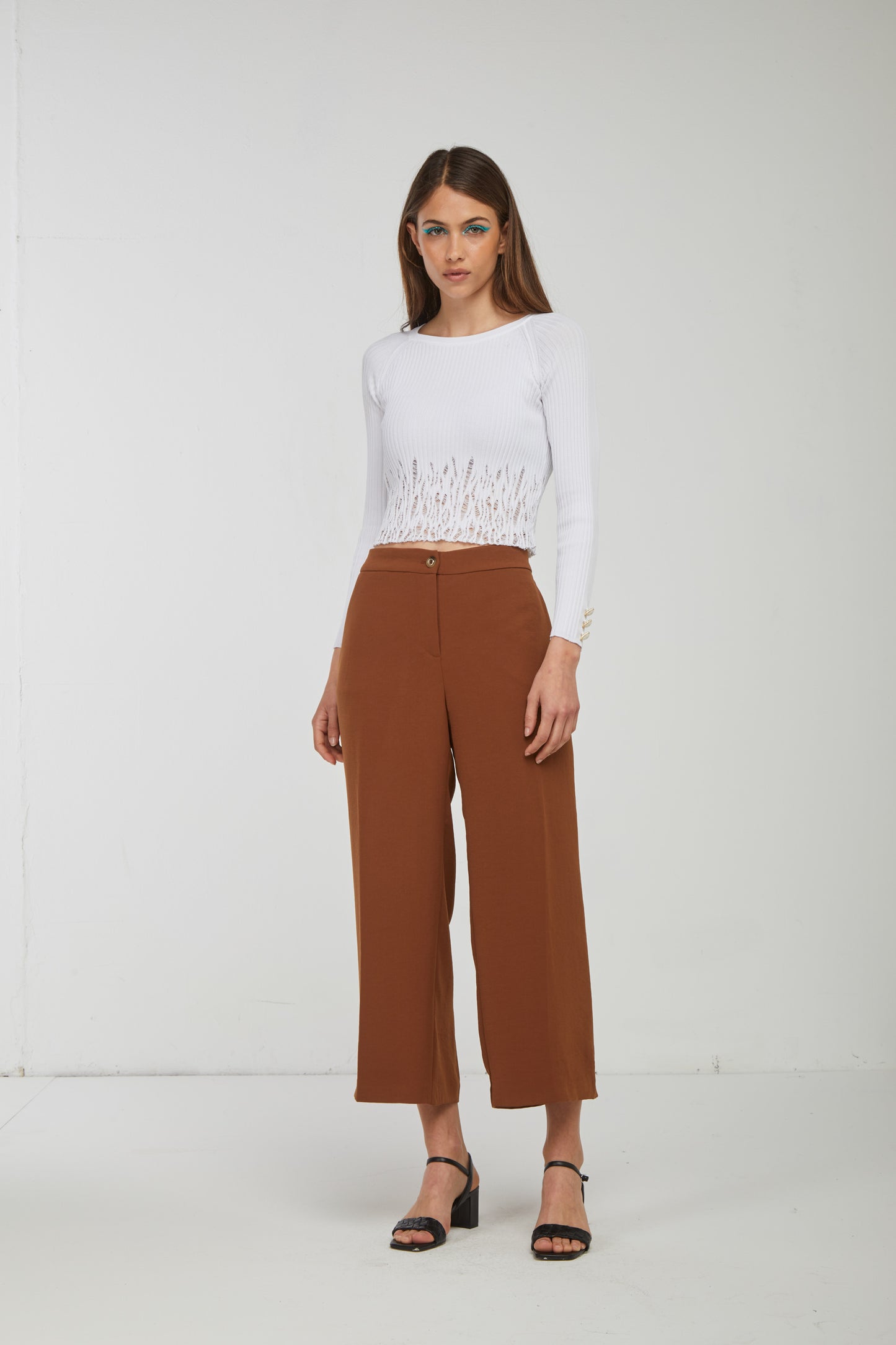 PINKO Pantalone Noce Palazzo