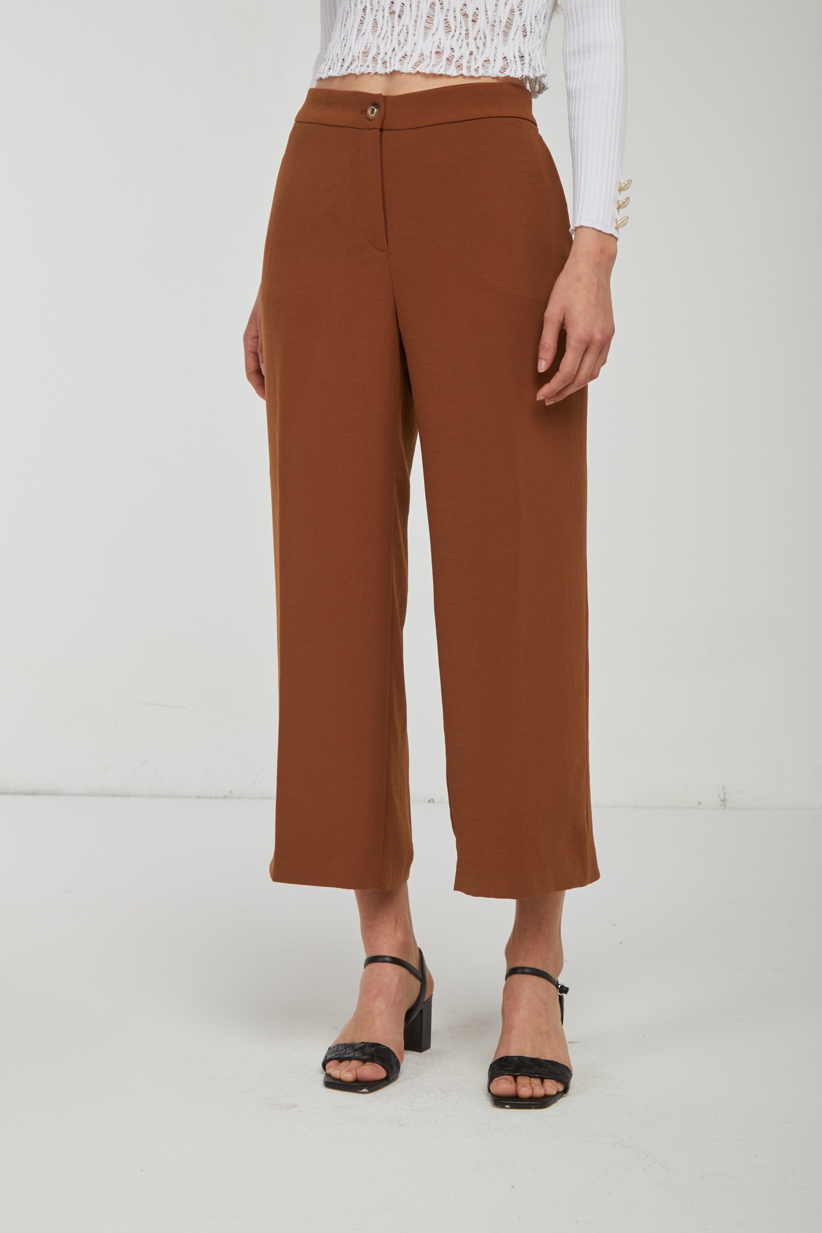 PINKO Palazzo Walnut Trousers