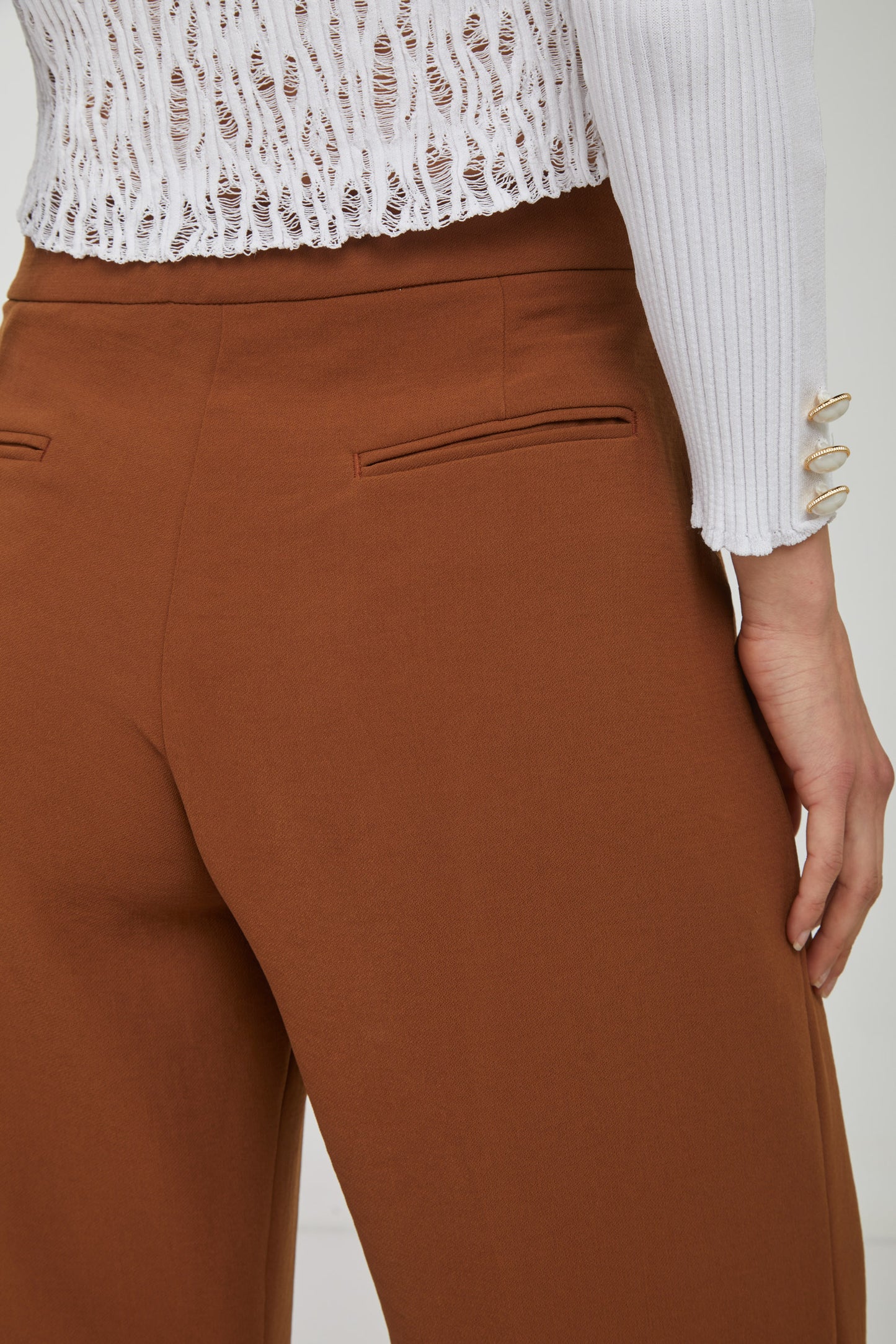 PINKO Pantalone Noce Palazzo