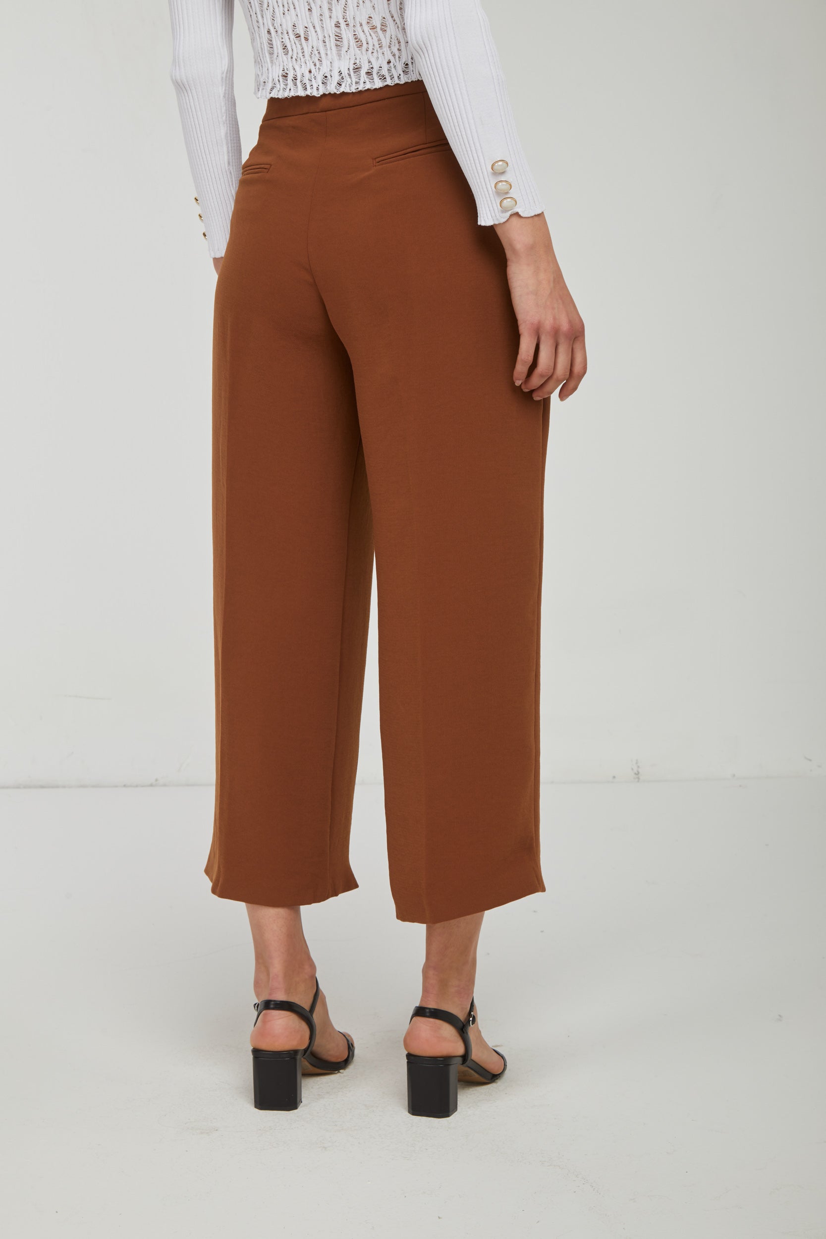 PINKO Palazzo Walnut Trousers