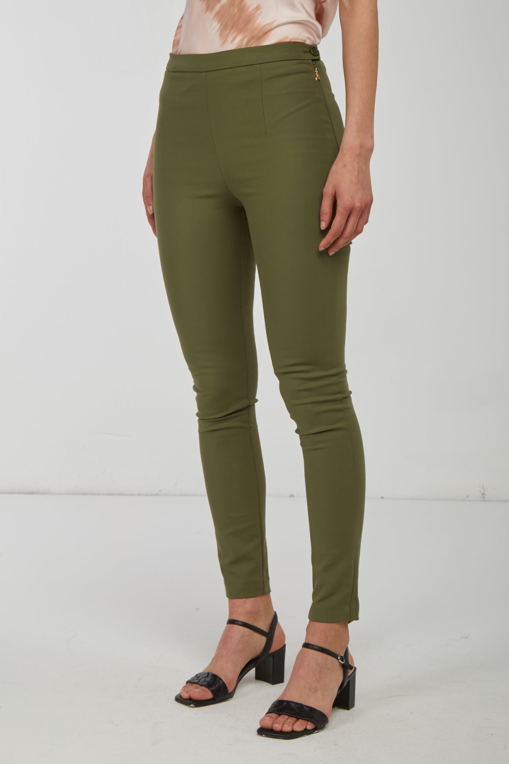 PATRIZIA PEPE Pantalone Slim Verde