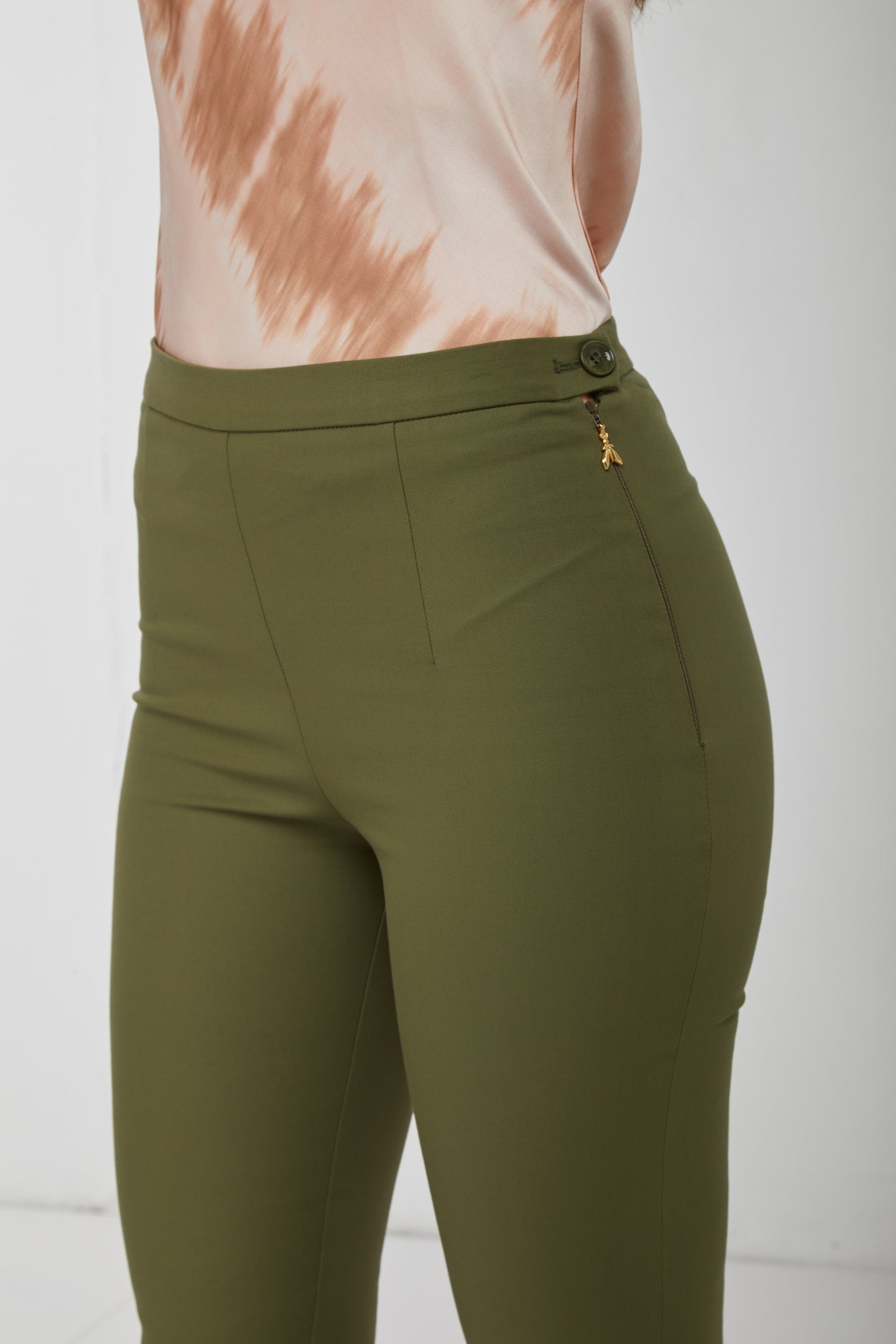 PATRIZIA PEPE Pantalone Slim Verde